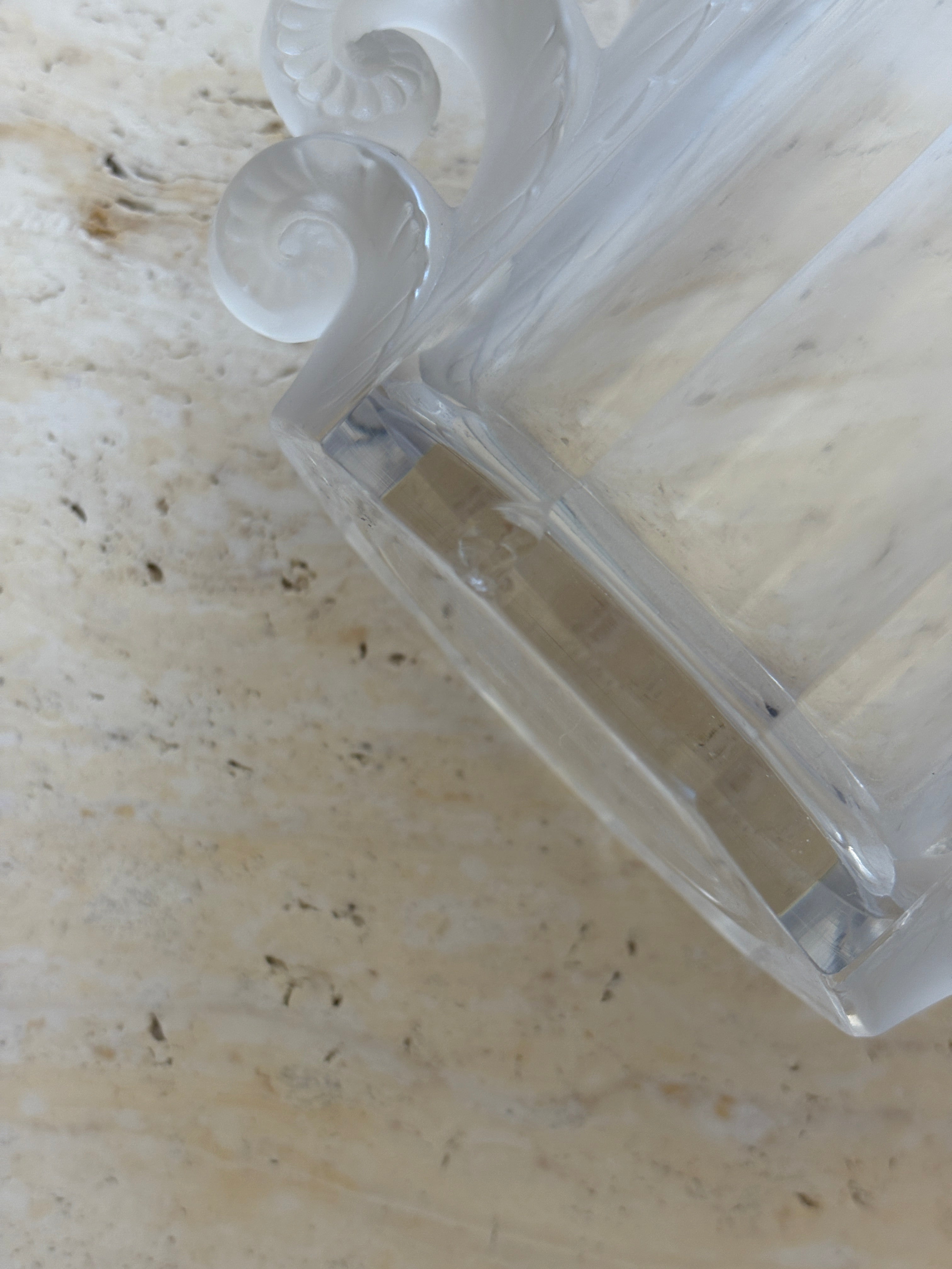 1930s Lalique Beauvais Art Deco Vase with Scroll Handles | Collectors Gene Collectibles
