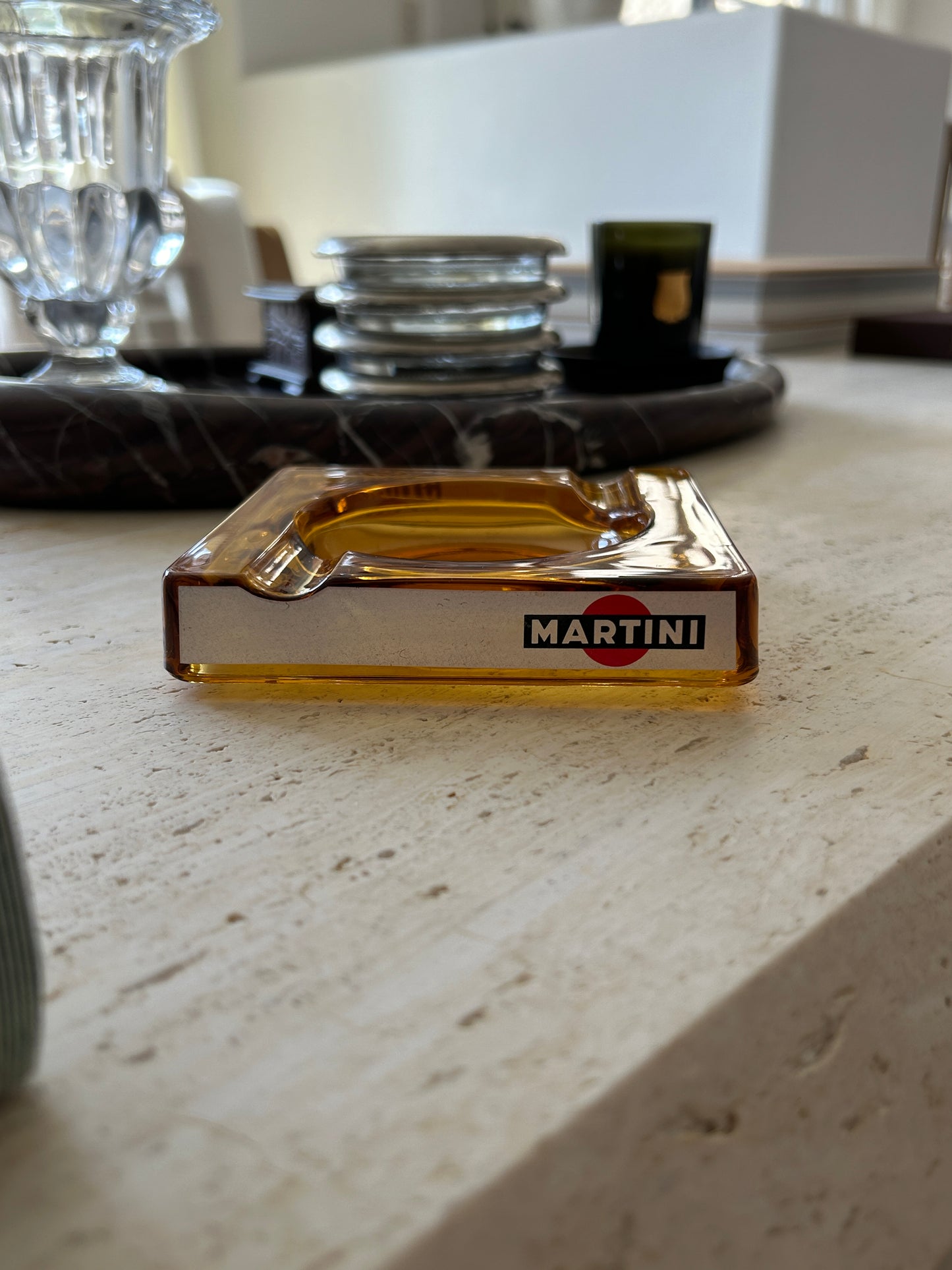 Amber Martini Ashtray | Collectors Gene Vintage Finds