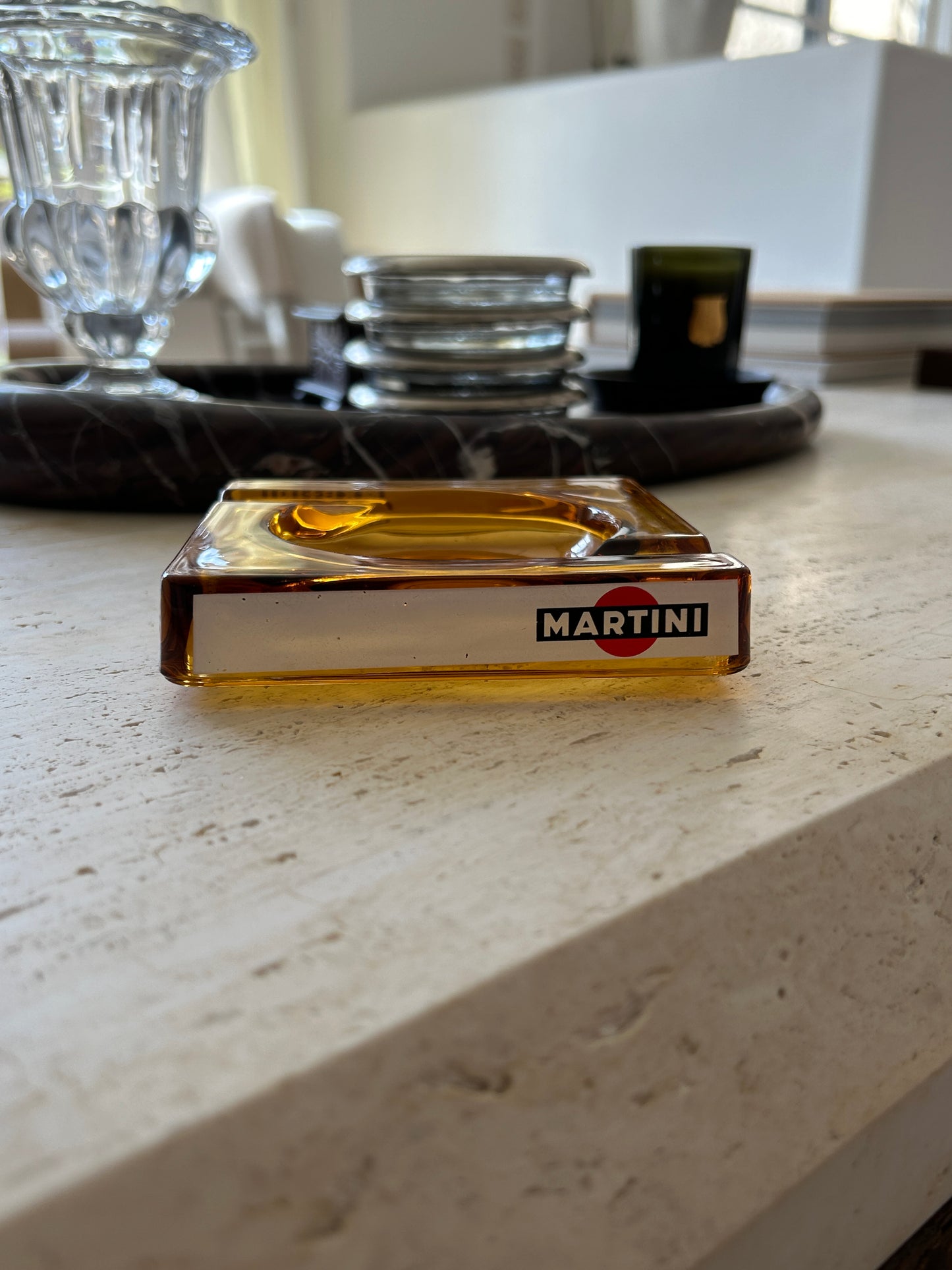 Amber Martini Ashtray | Collectors Gene Vintage Finds