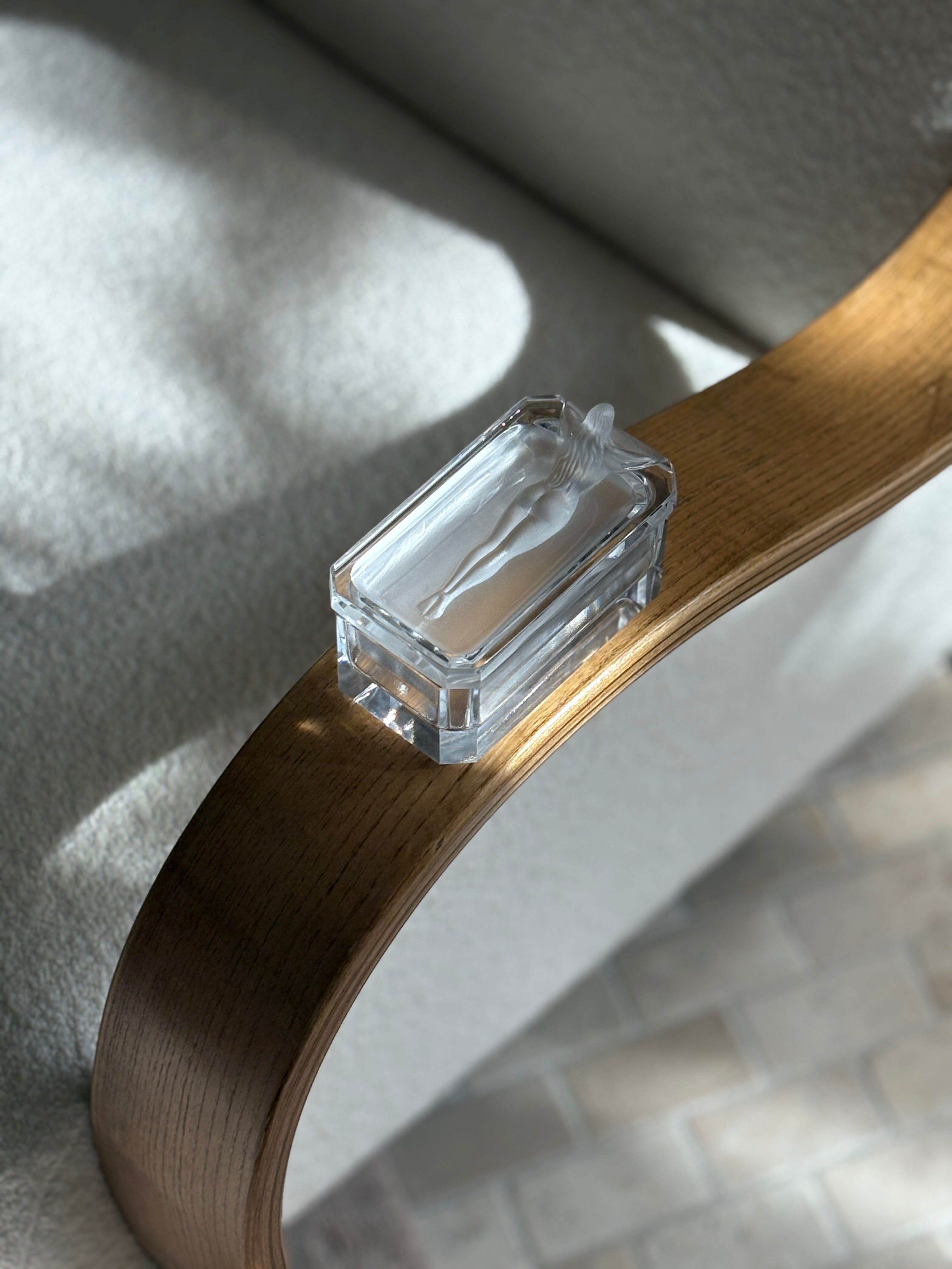 Art Deco Nude Box in Frosted Glass | Collectors Gene