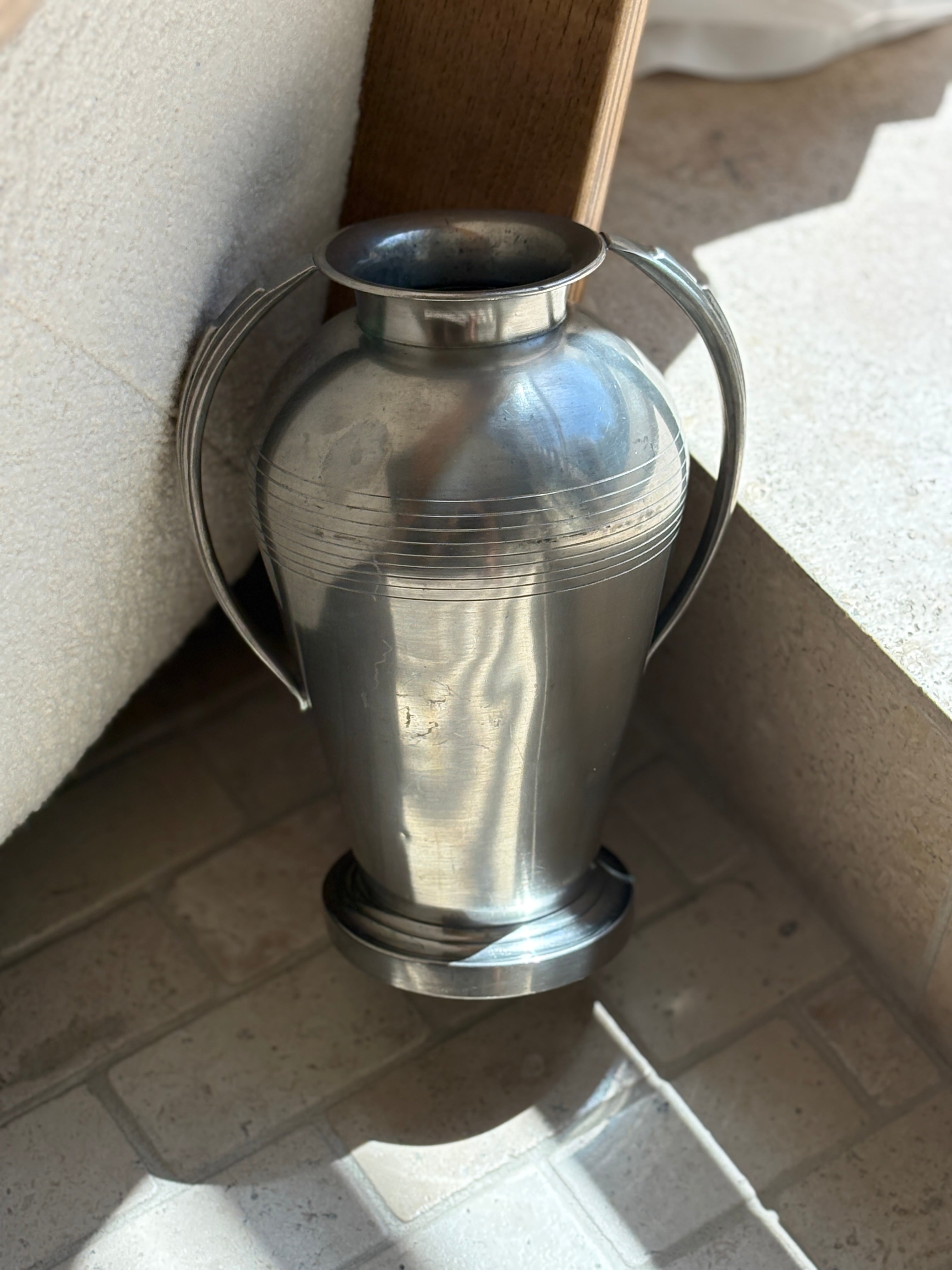 Art Deco Pewter Tenn Vase by GAB Sweden | Collectors Gene