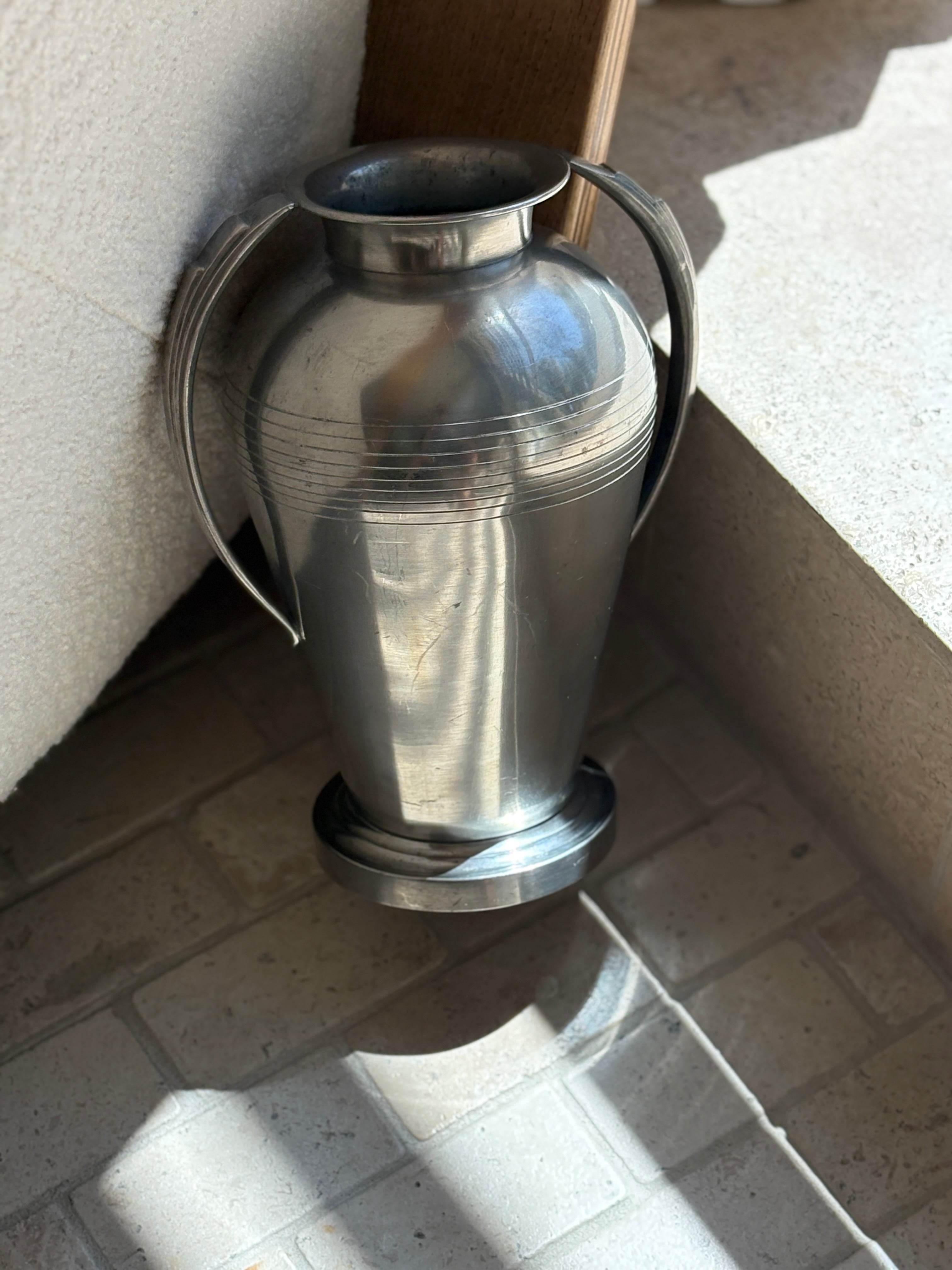 Art Deco Pewter Tenn Vase by GAB Sweden | Collectors Gene
