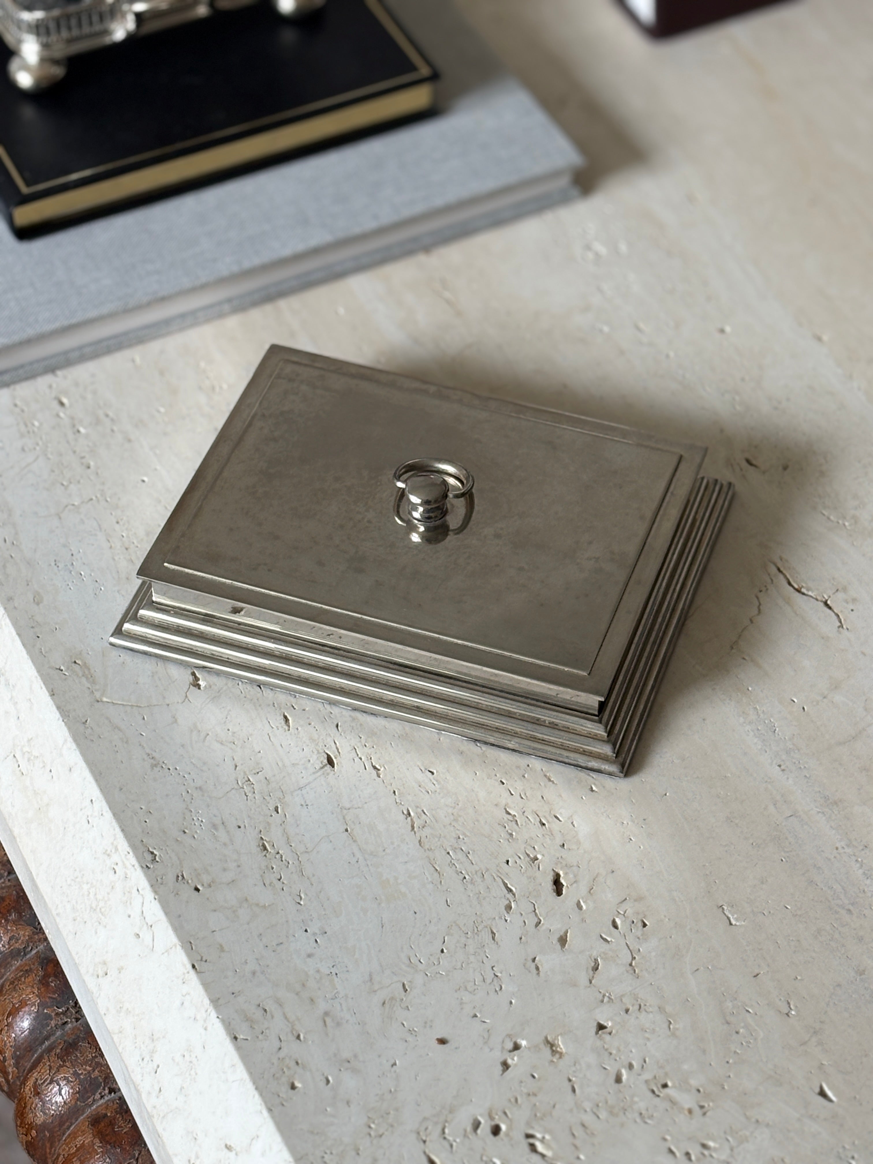 Art Deco Silver-Plated Box with Cedar Lining | Collectors Gene