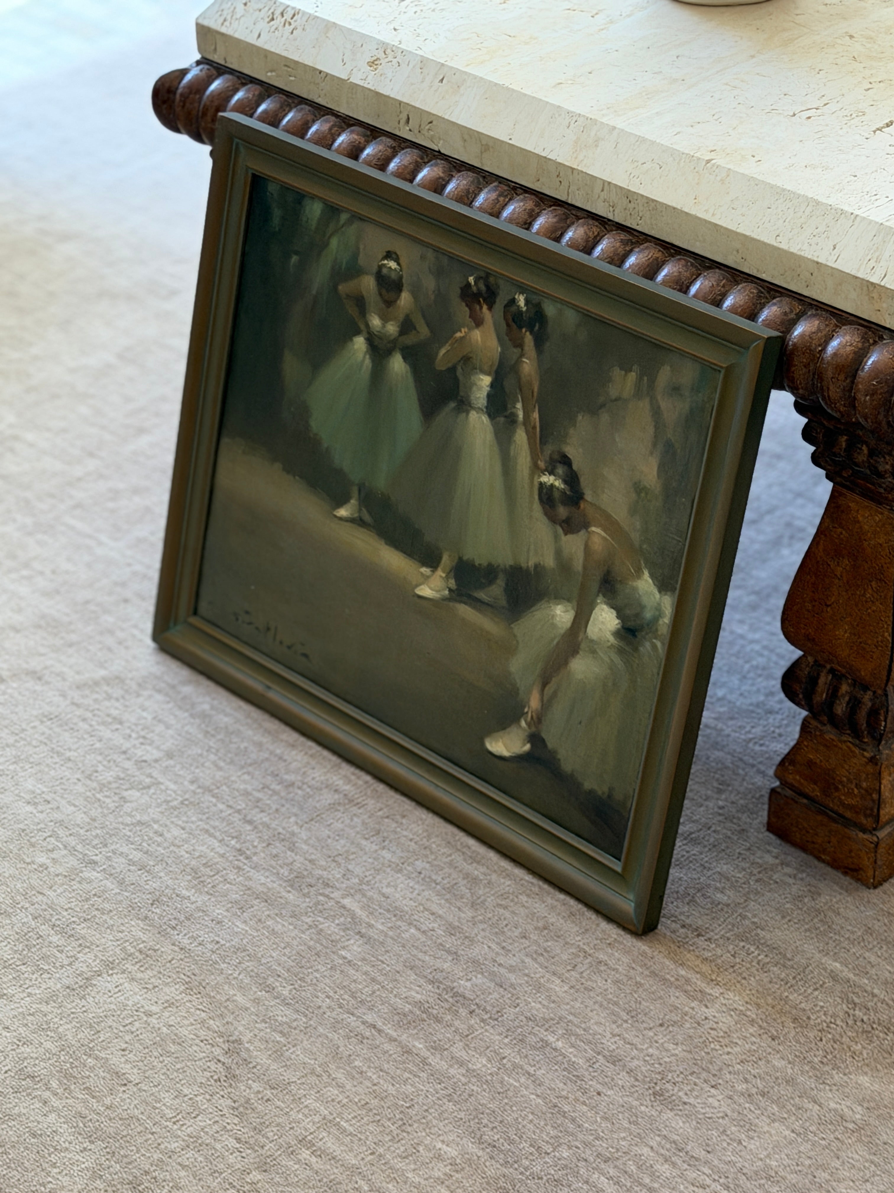 Ballerinas Oil Painting by Juan Giralt-Lerin | Collectors Gene