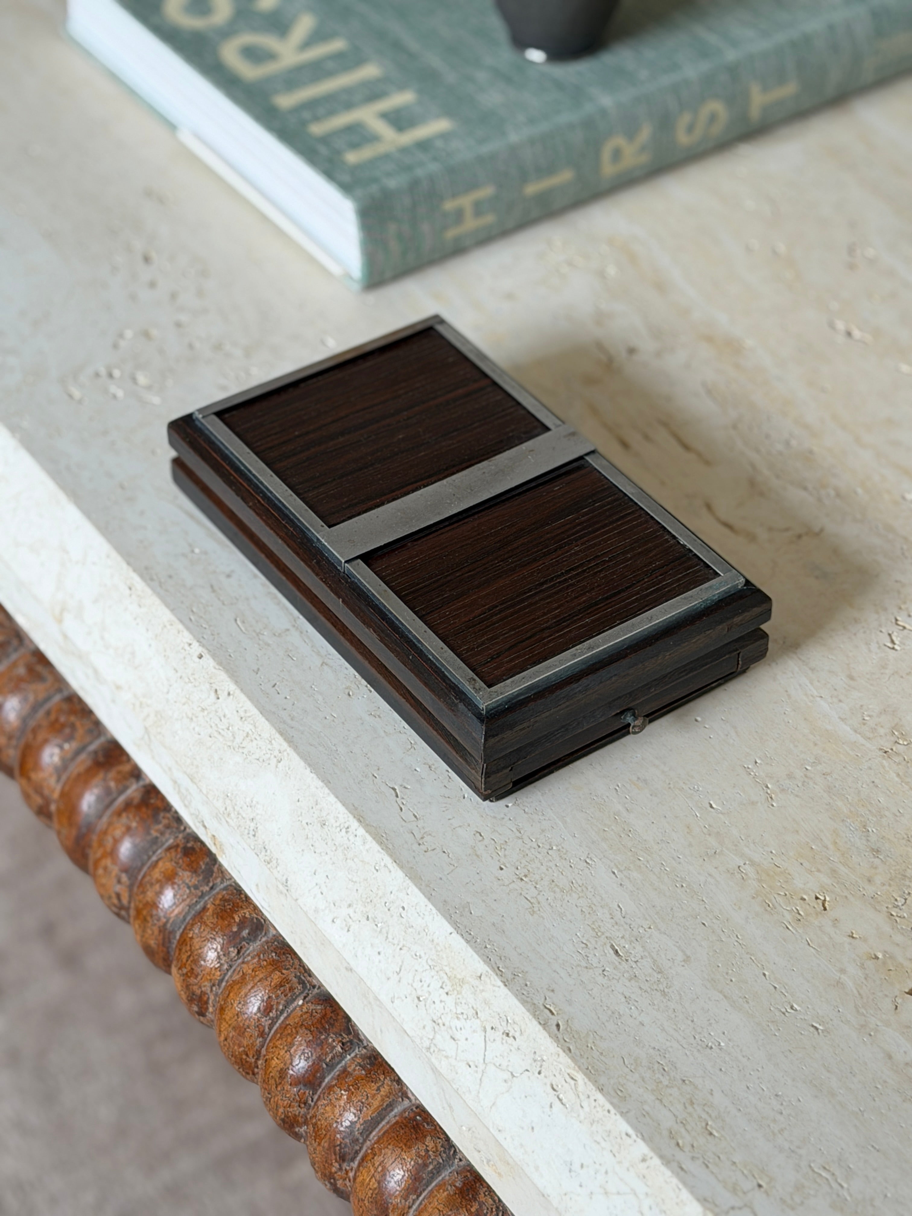 Bauhaus Art Deco Roll Top Wood Box - Germany c.1930 | Collectors Gene