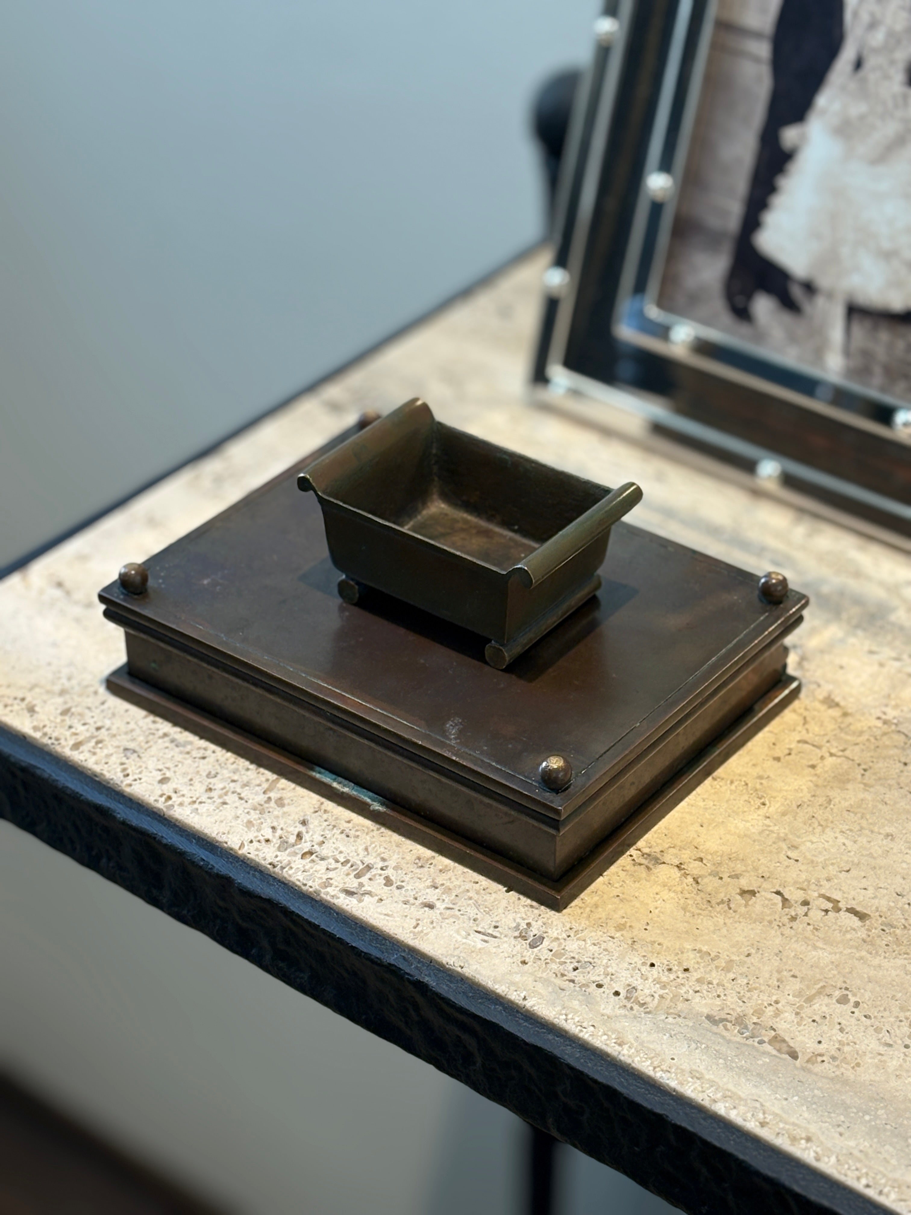 Bronze Bowl by Sune Bäckström for Einar Bäckströms Metallvarufabrik - c. 1930s | Collectors Gene