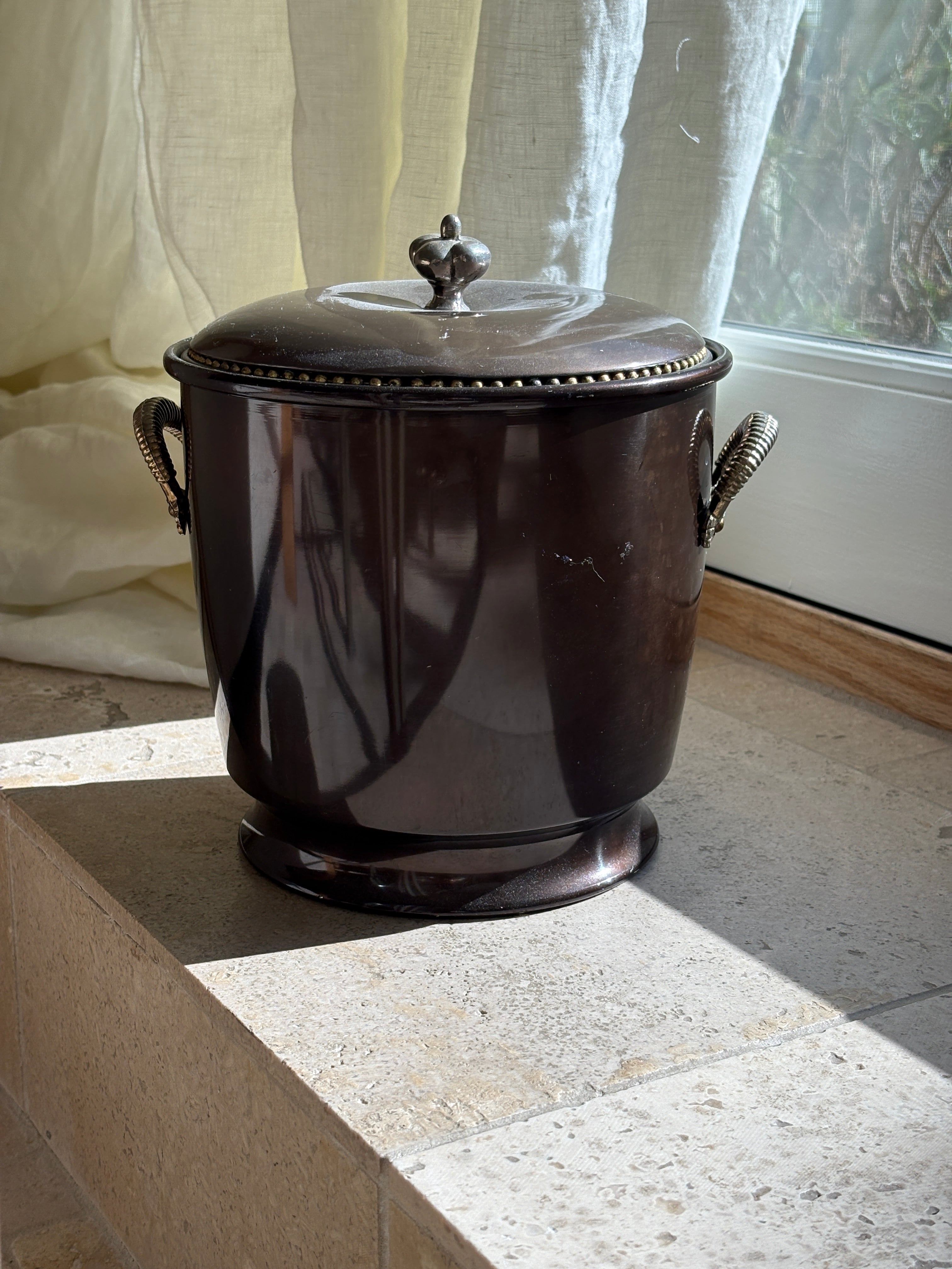 Bronze and Brass Accented Champagne Bucket | Collectors Gene