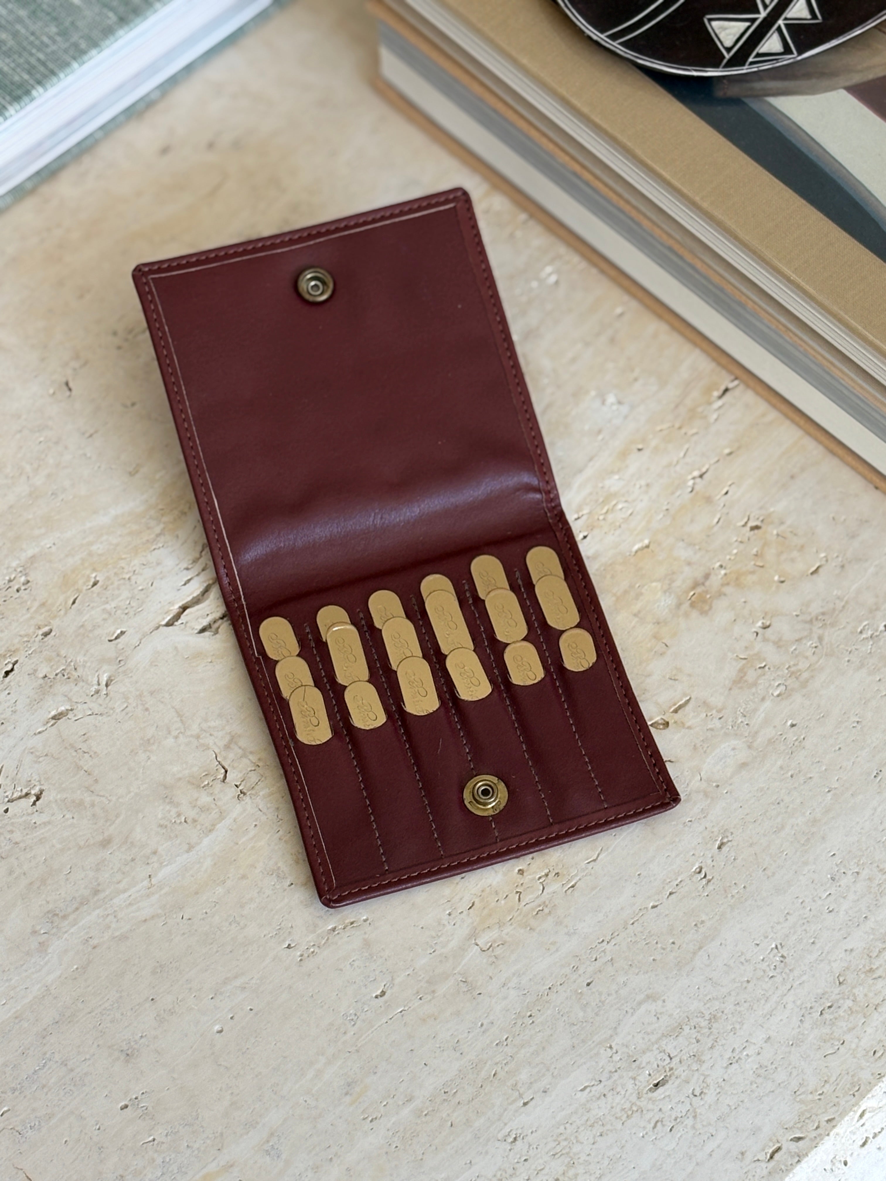 Brooks Brothers Brass Collar Stays with Original Leather Case | Collectors Gene