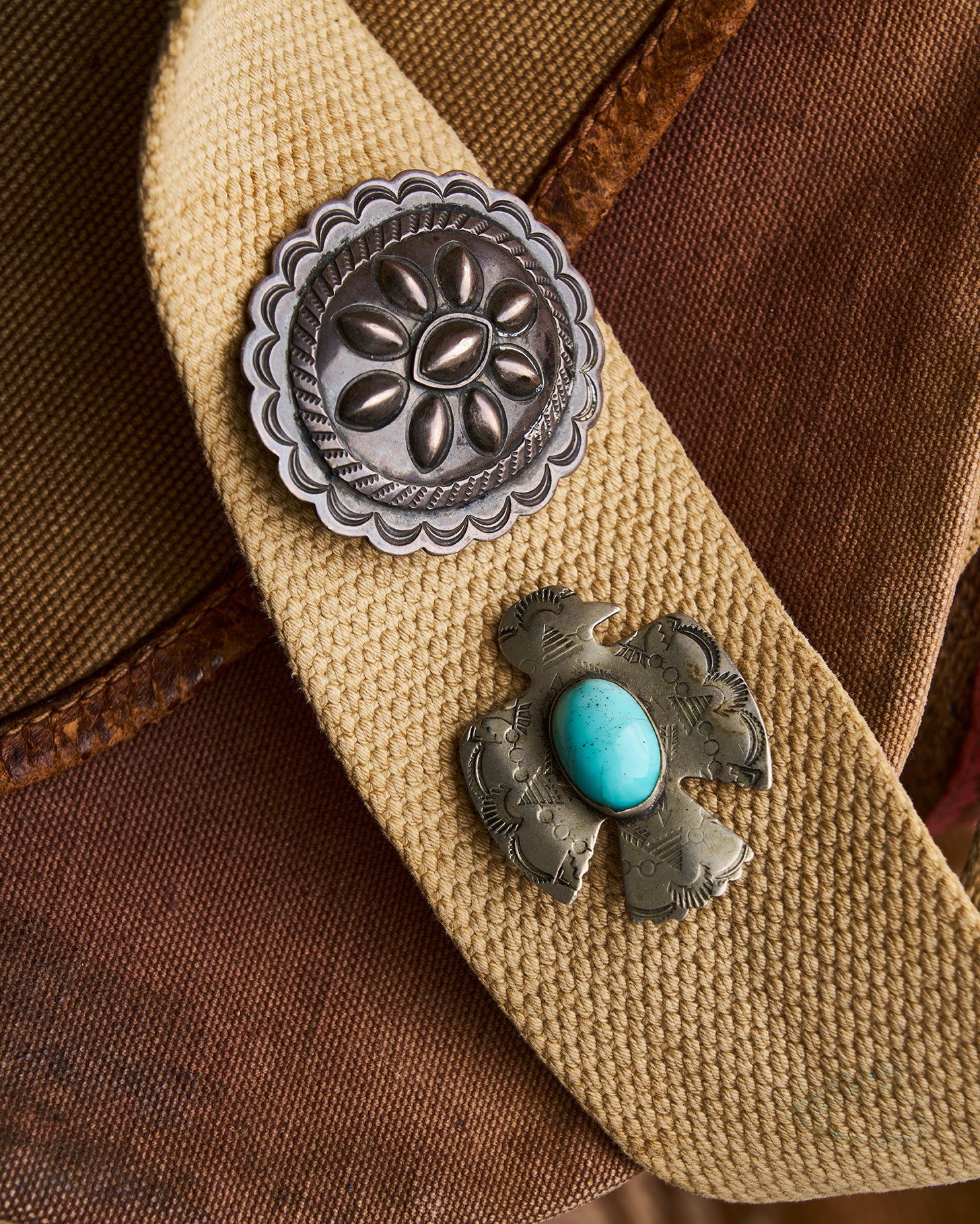 Canvas Hunting Bag with Navajo Pins | Doug Bihlmaier