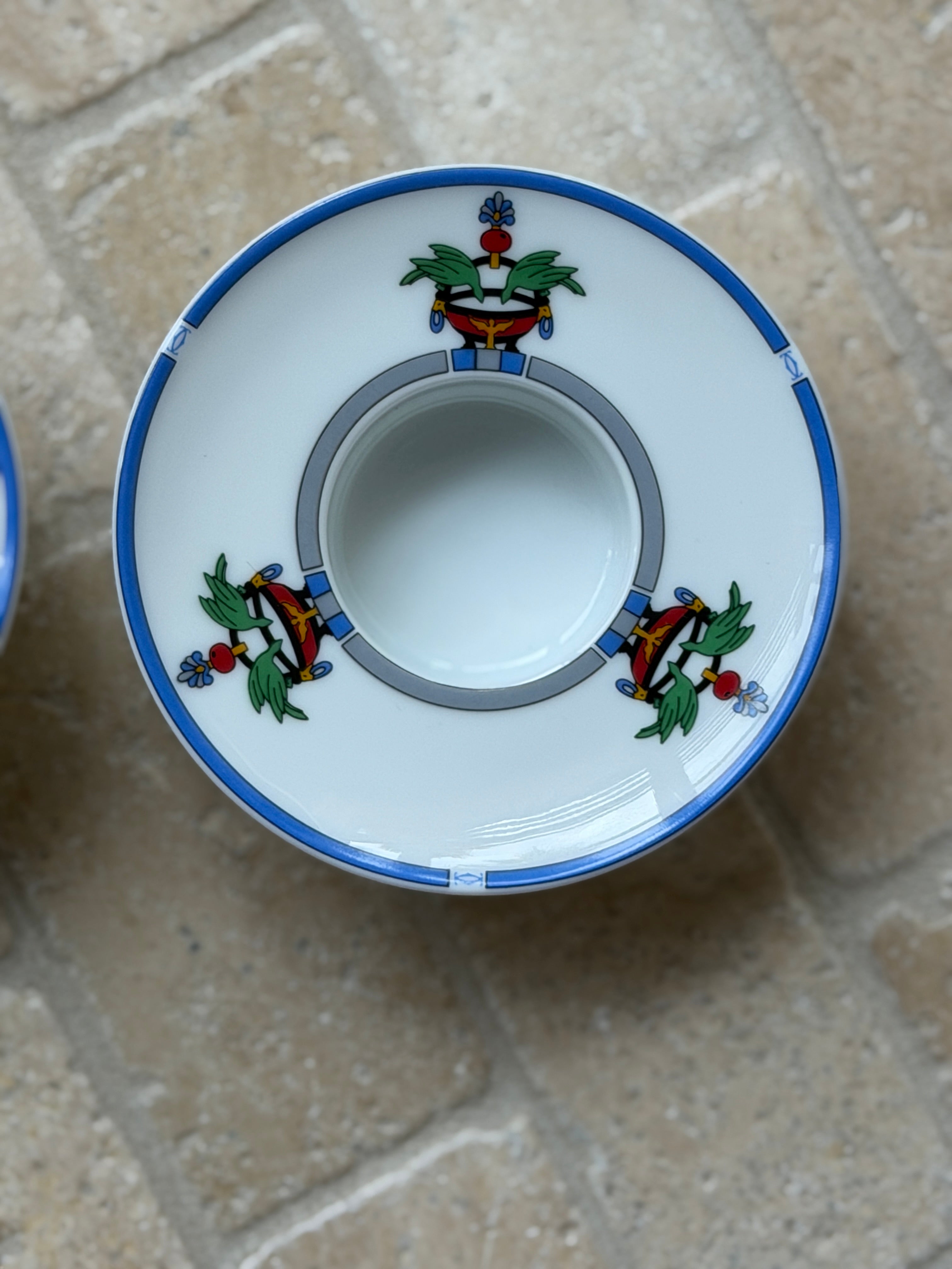 Cartier La Maison Venitienne Limoges Porcelain Votive Candle Holders | Collectors Gene