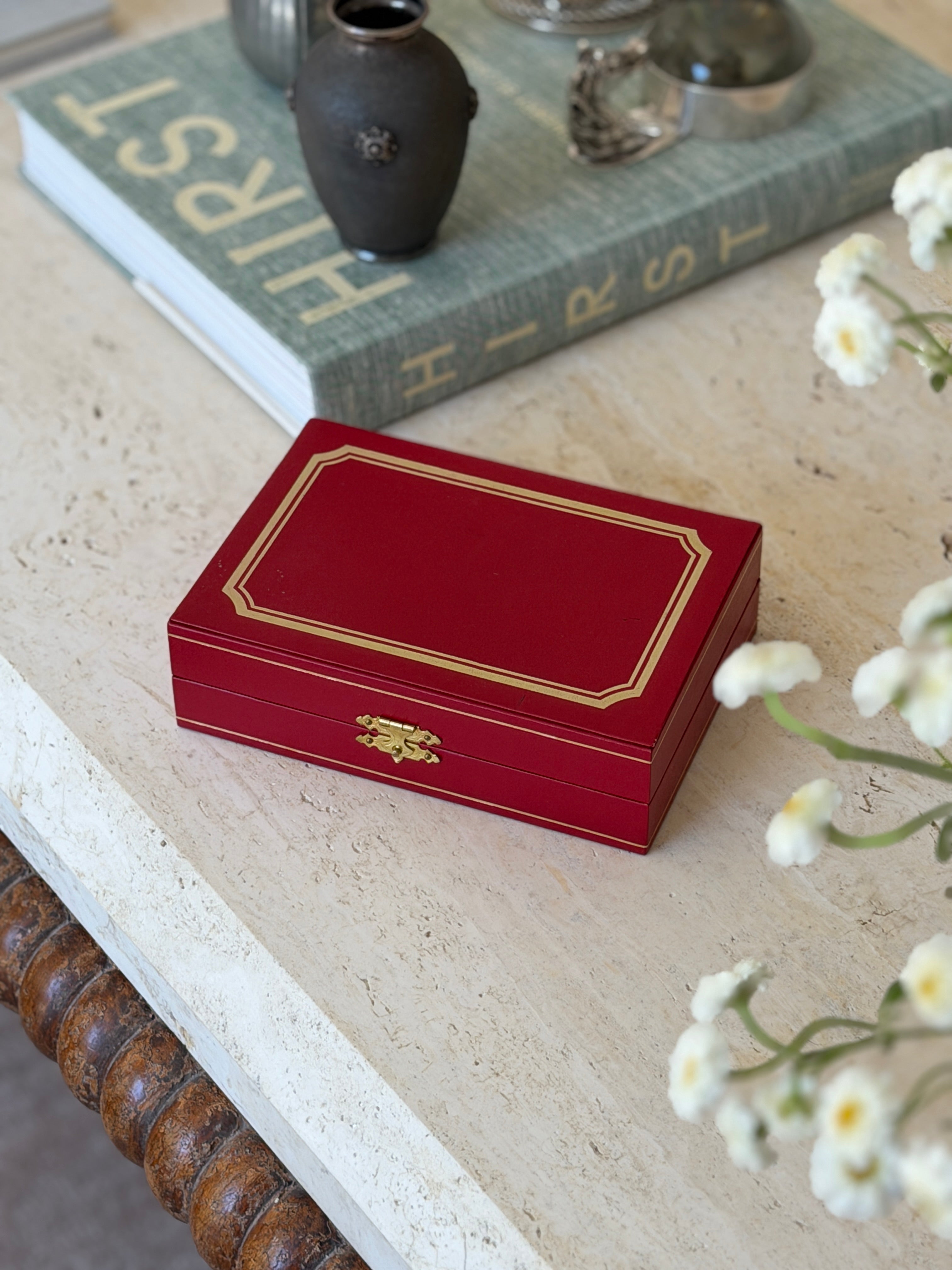 Cartier Organic Crystal Salt Cellars with Sterling Silver Spoons in Presentation Box | Collectors Gene