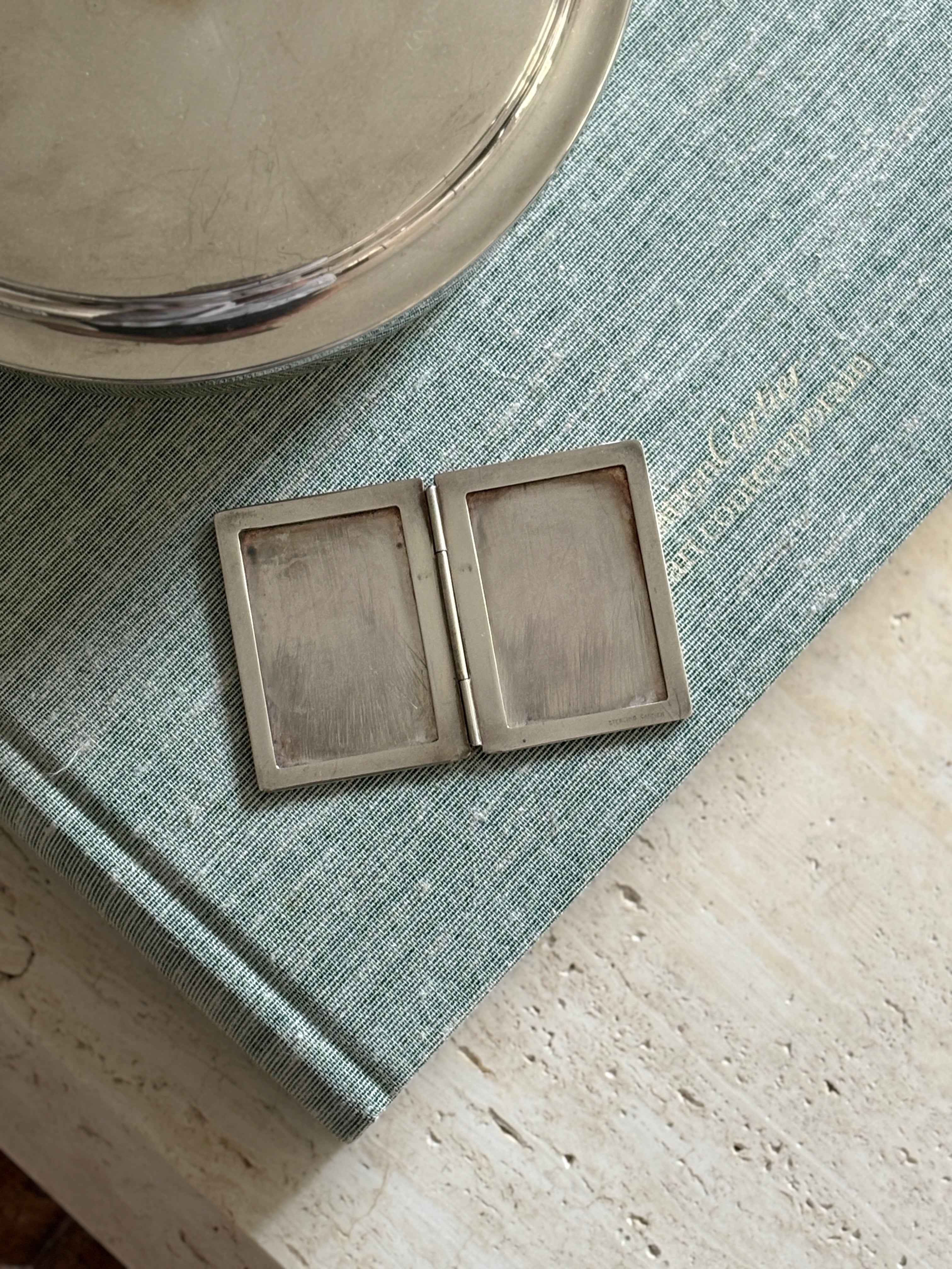 Cartier Sterling Silver Folding Dual Travel Picture Frame – c. 1960s | Collectors Gene