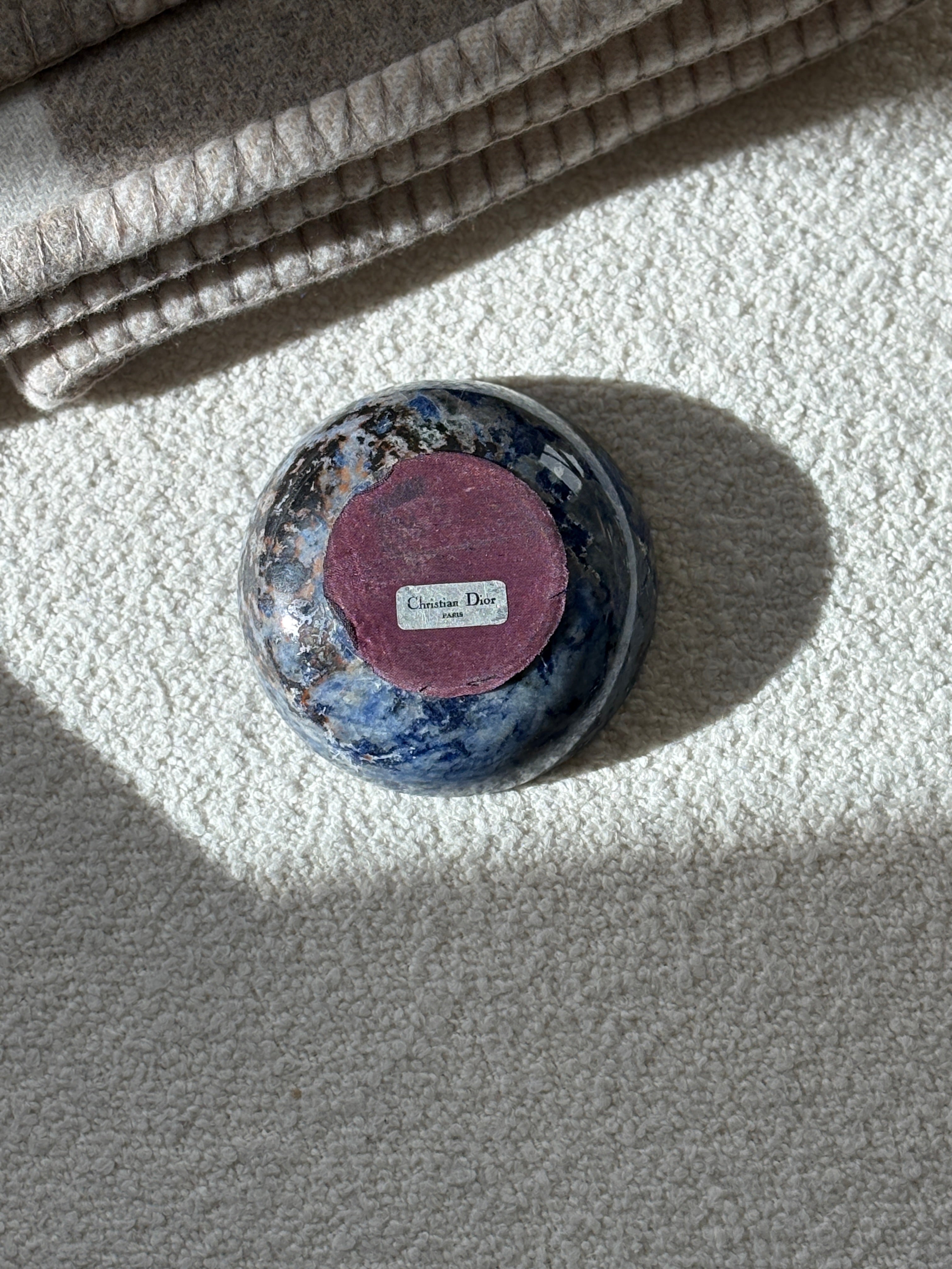 Christian Dior Carved Lapis Dish - c.1970 | Collectors Gene