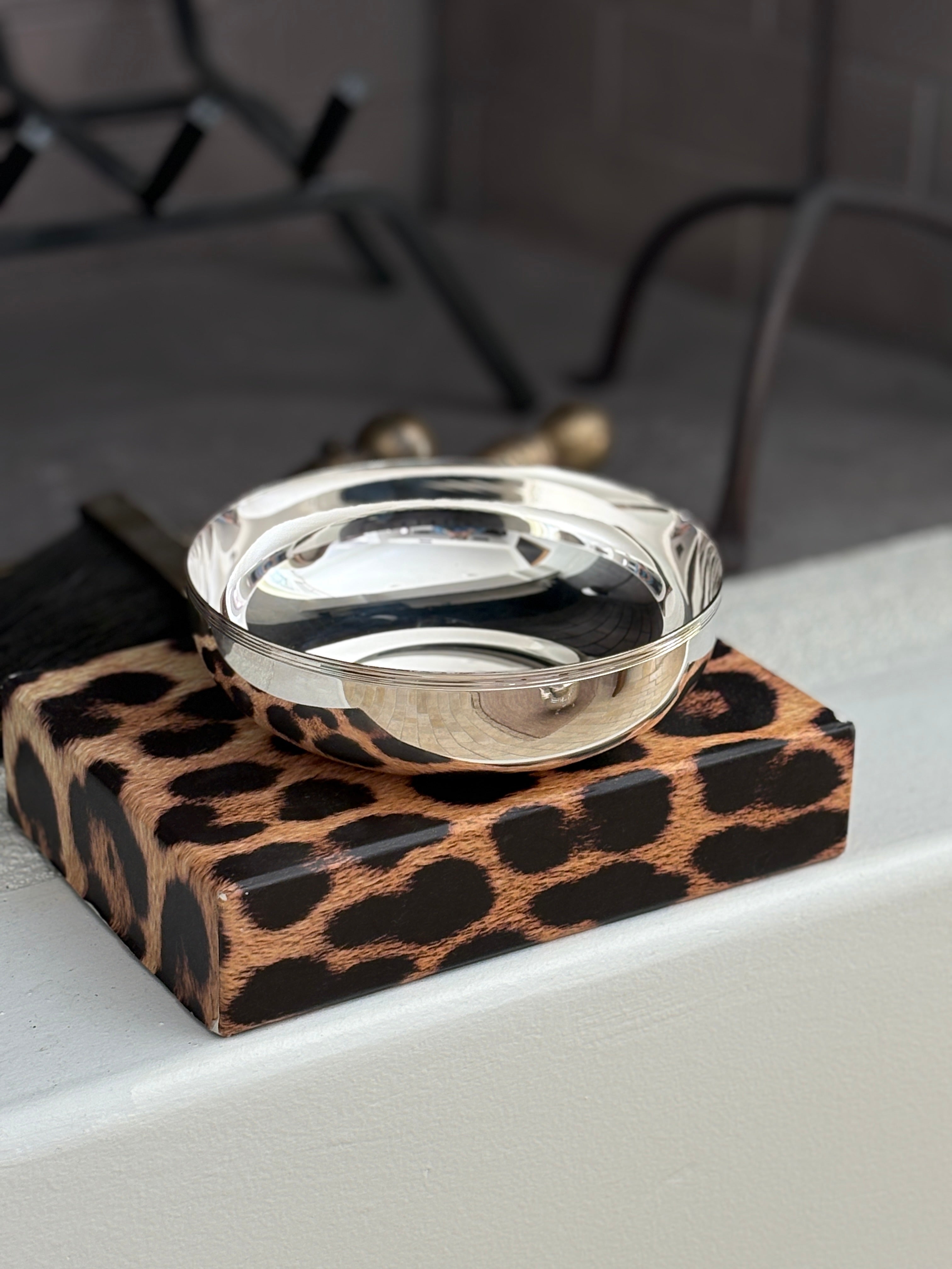 Christofle France Silver-Plated Round Bowl with Ribbed Rim | Collectors Gene