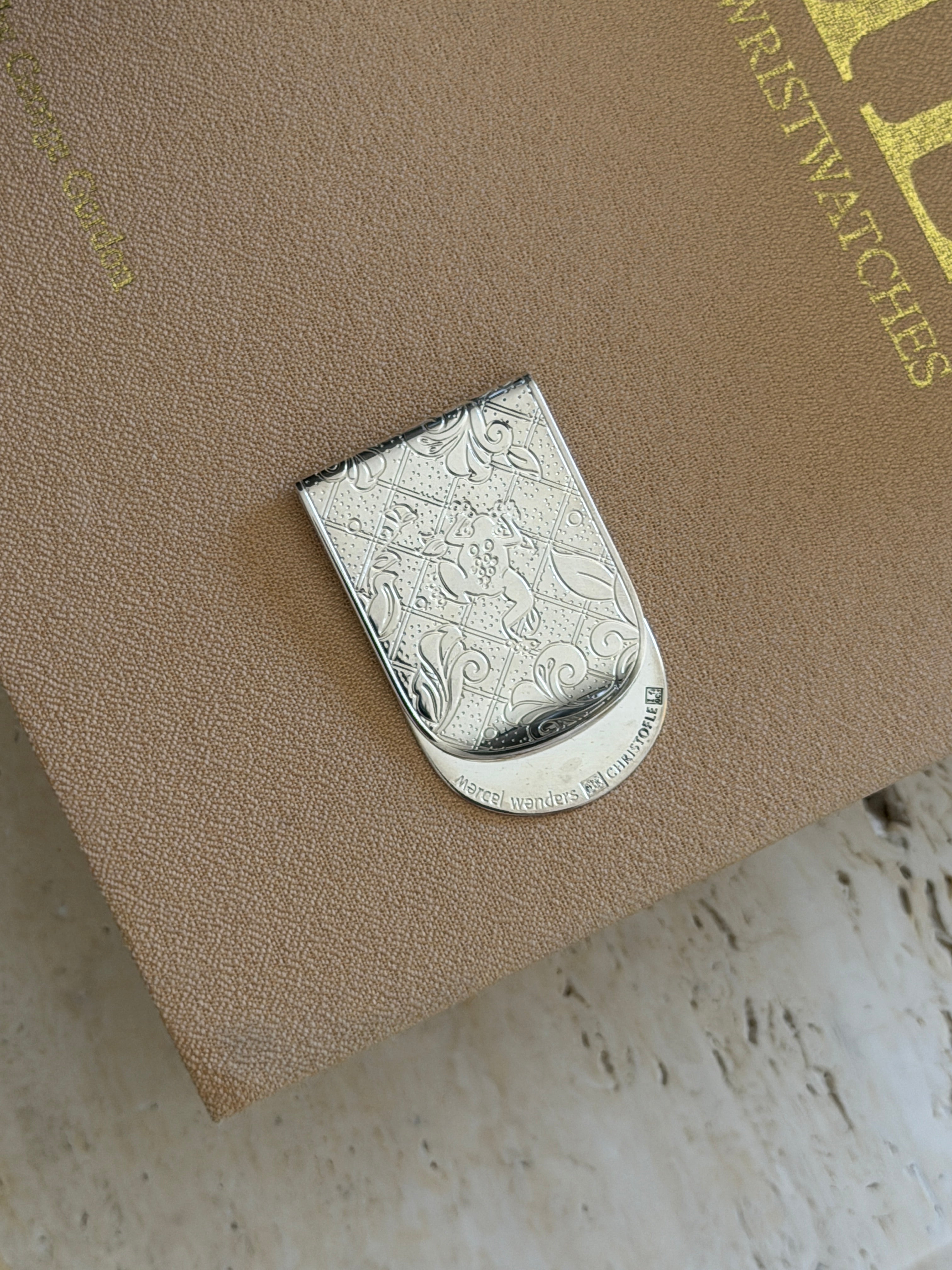 Christofle Jardin Silver-Plated Money Clip by Marcel Wanders