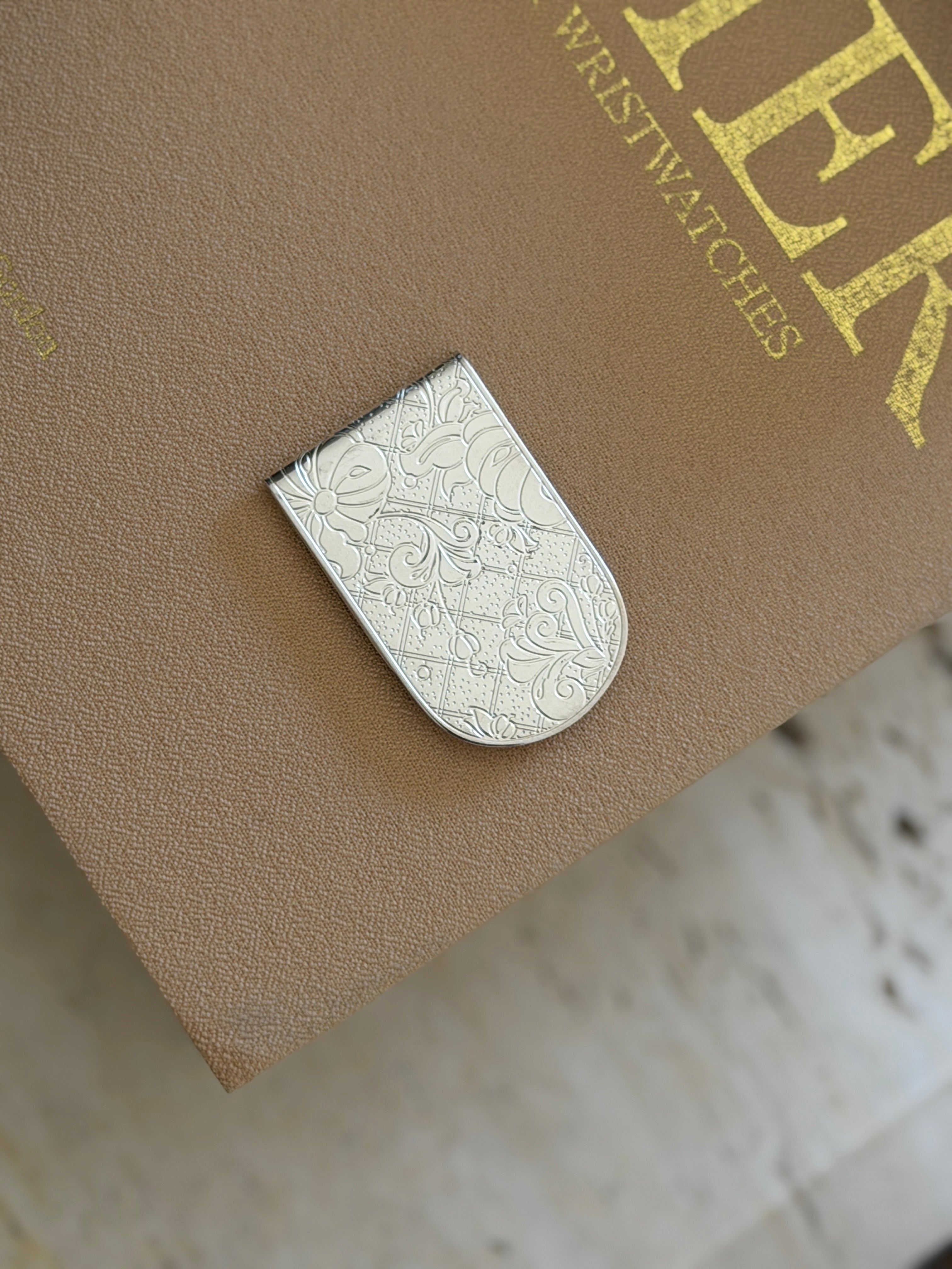 Christofle Jardin Silver-Plated Money Clip by Marcel Wanders