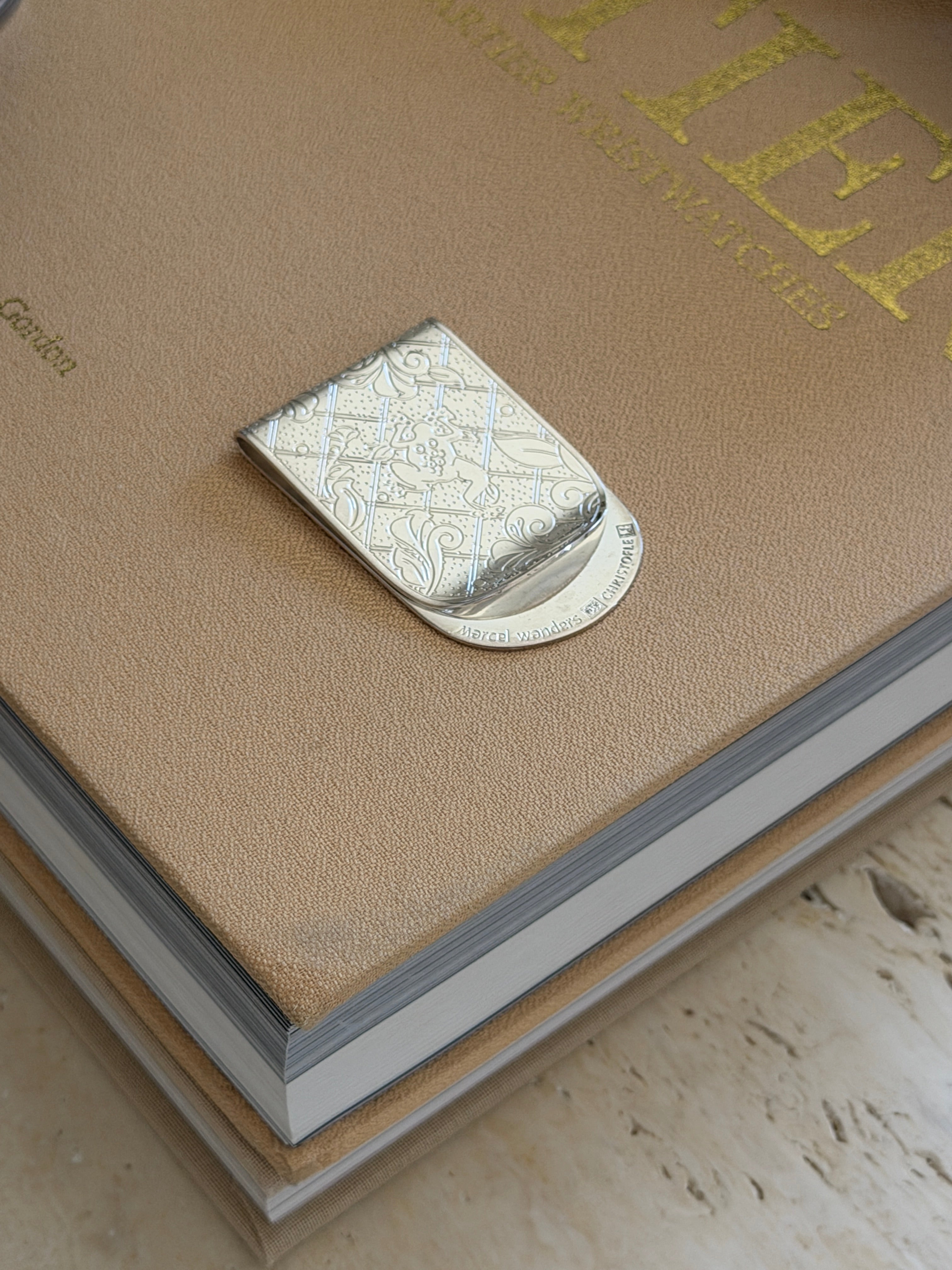 Christofle Jardin Silver-Plated Money Clip by Marcel Wanders