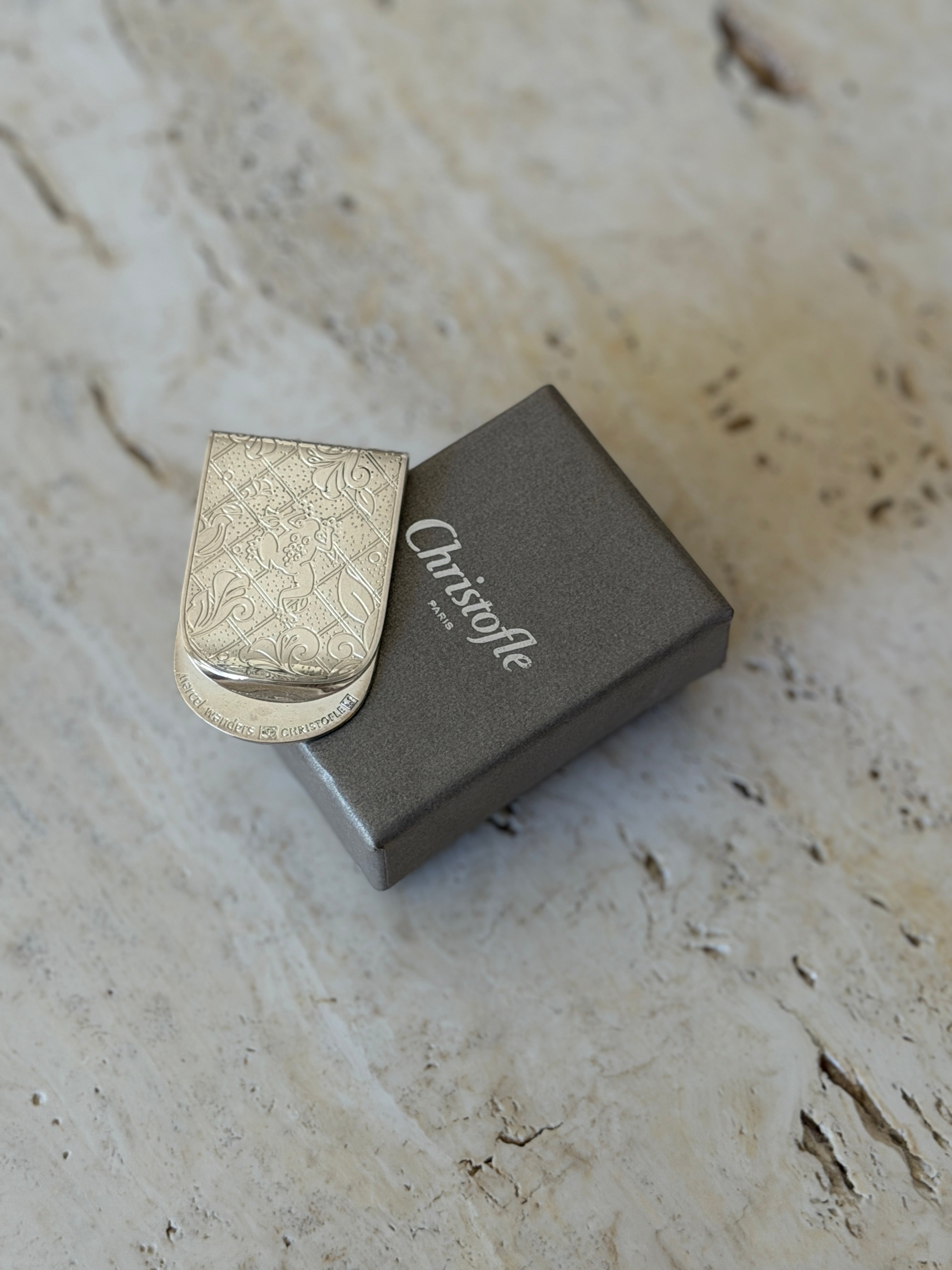 Christofle Jardin Silver-Plated Money Clip by Marcel Wanders