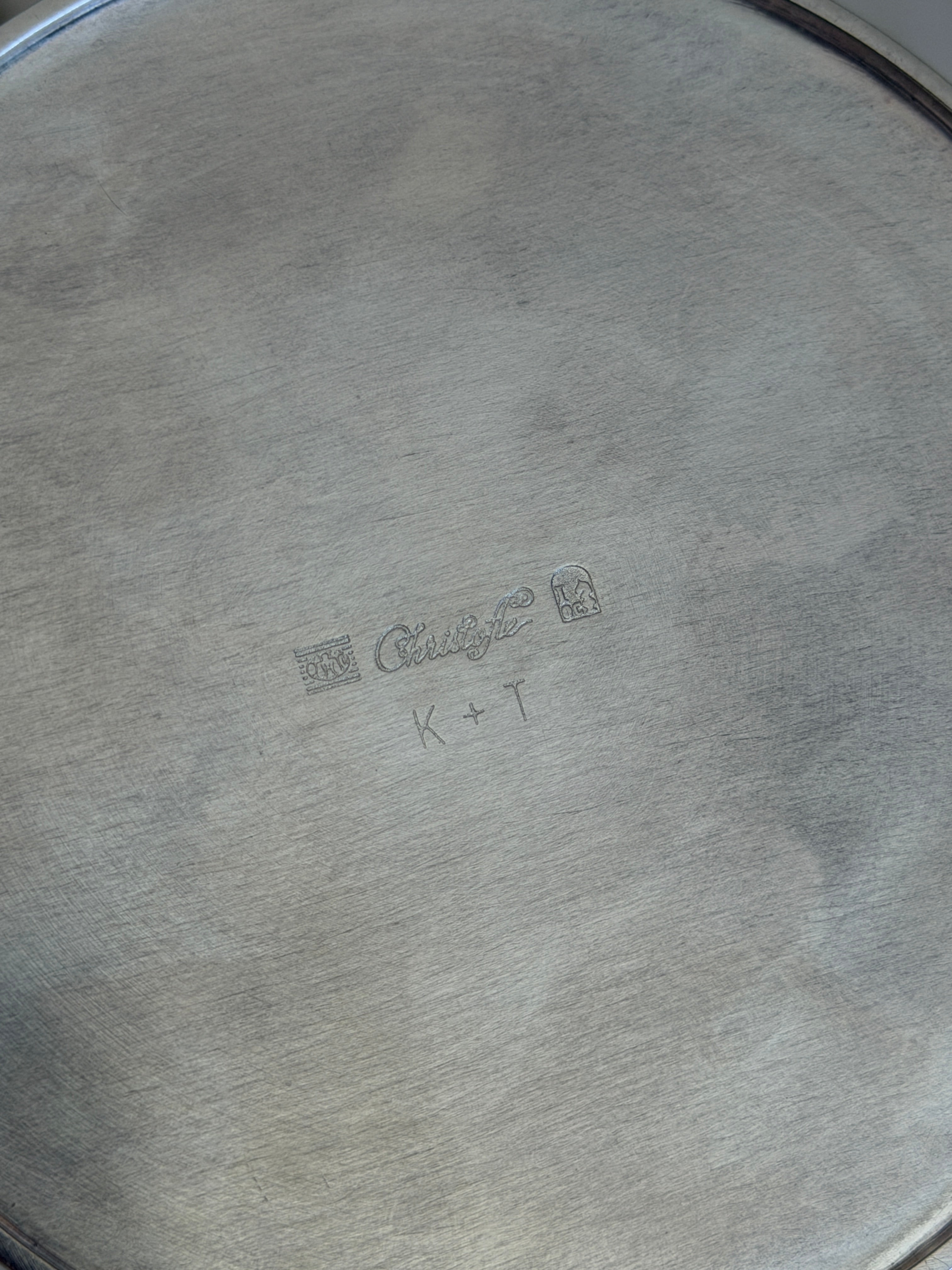 Christofle K T Silver-Plated Coasters Set of Six | Collectors Gene