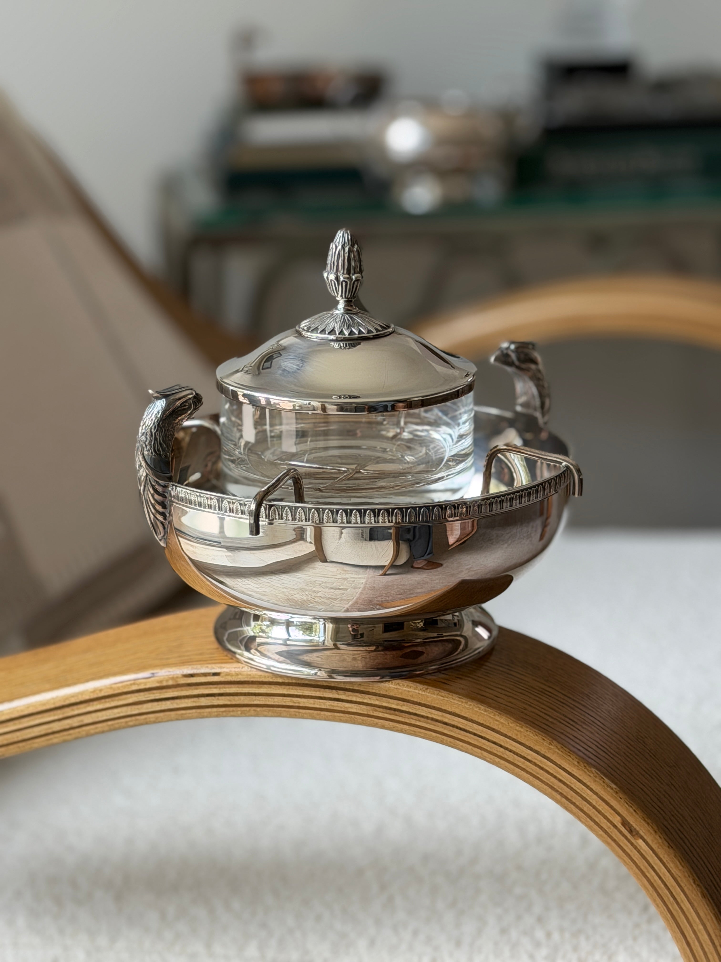 Christofle Malmaison Silver Plate French Caviar Server | Collectors Gene