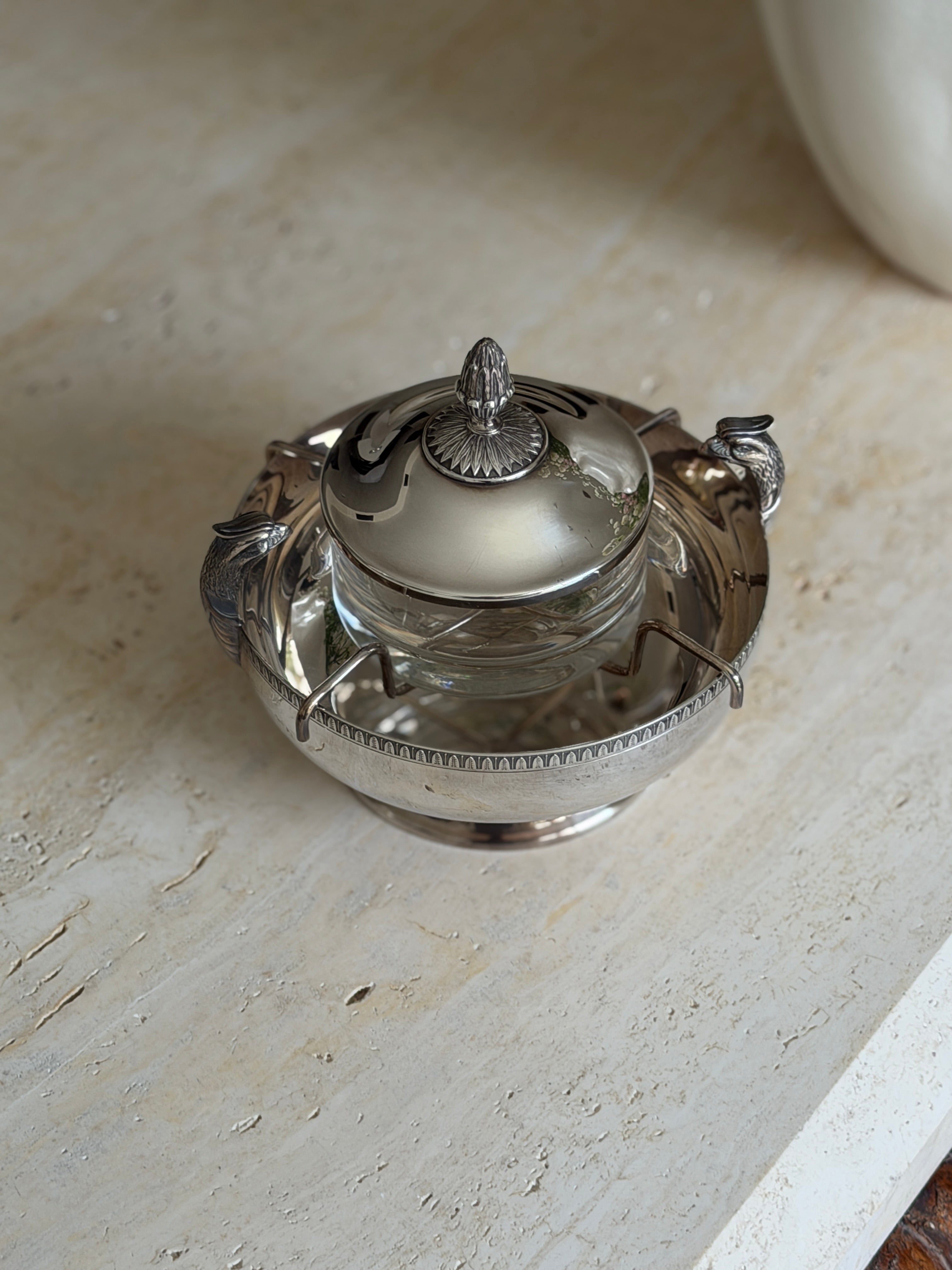 Christofle Malmaison Silver Plate French Caviar Server | Collectors Gene