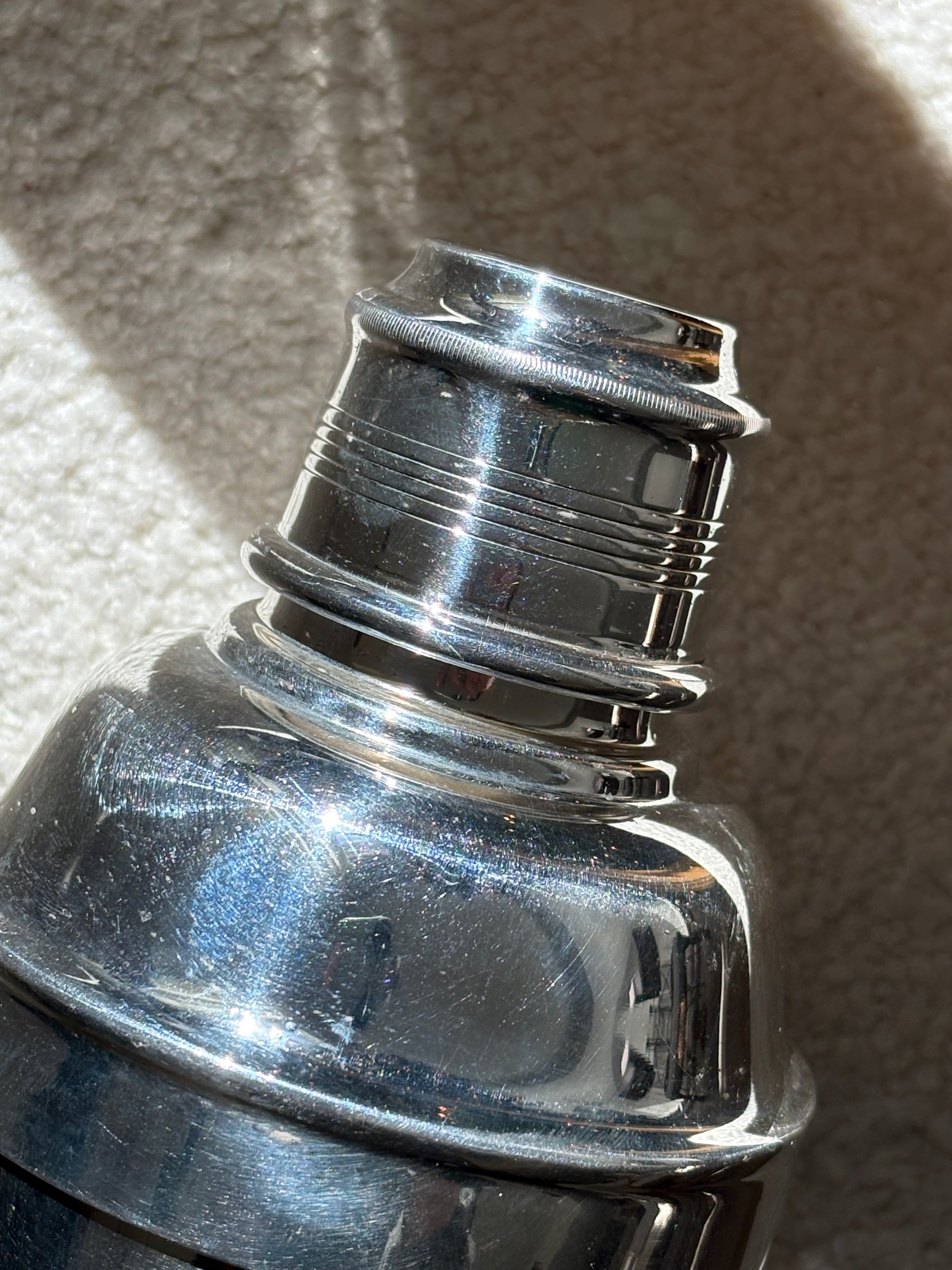 Cocktail Shaker with Coin Edge Lid - Made in England | Collectors Gene