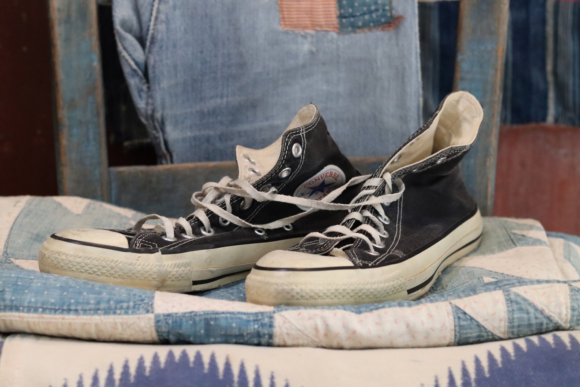 Converse Chucks Faded Black High Tops | Doug Bihlmaier