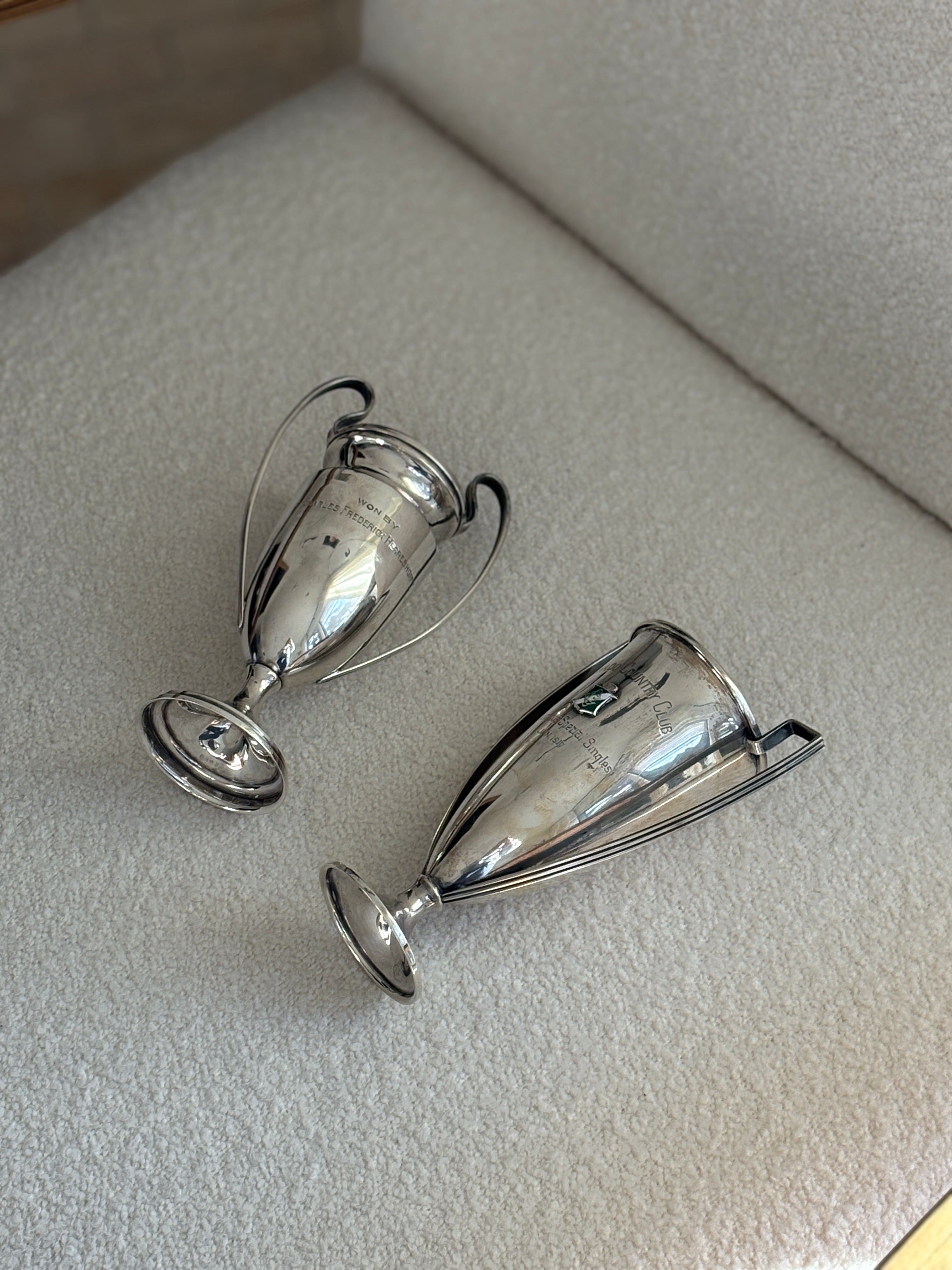 Coronado Country Club Tennis Trophy – Sterling Silver & Enamel, c. 1918 1