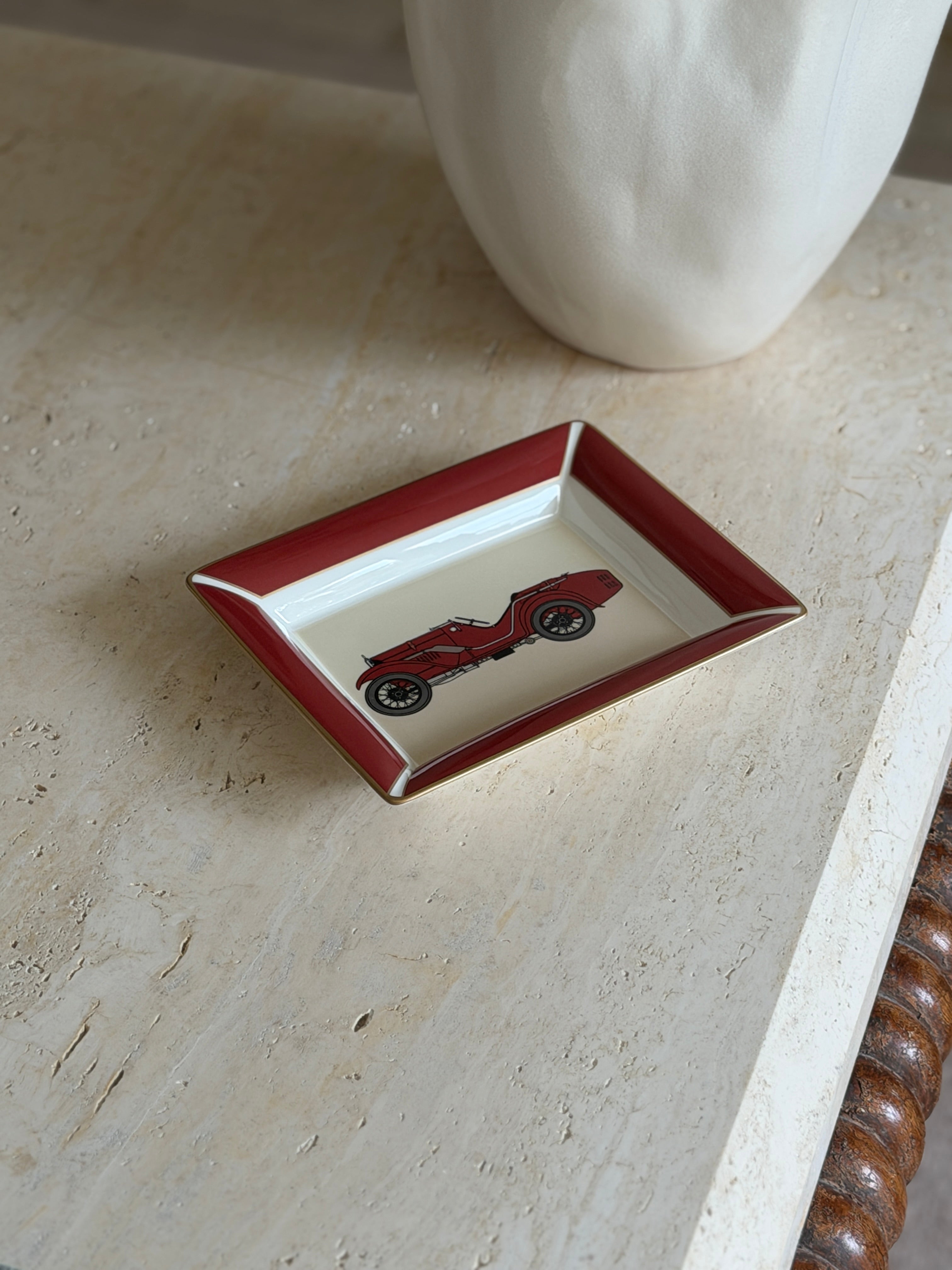 Daniel Hechter Red Racecar Vide Poche in Bone China | Collectors Gene