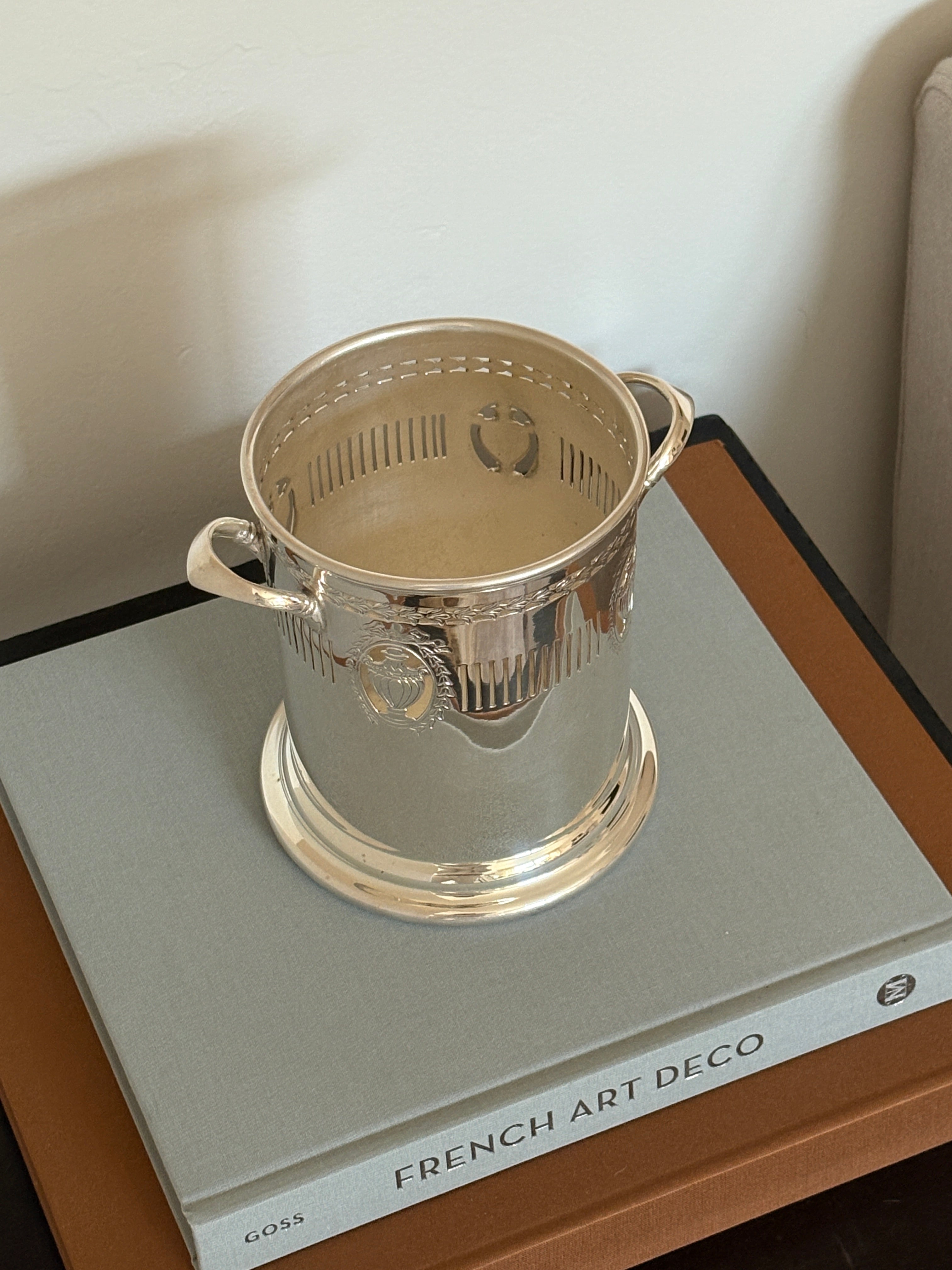 English Pierced Syphon Bottle Stand with Urn Motif - c. 1880