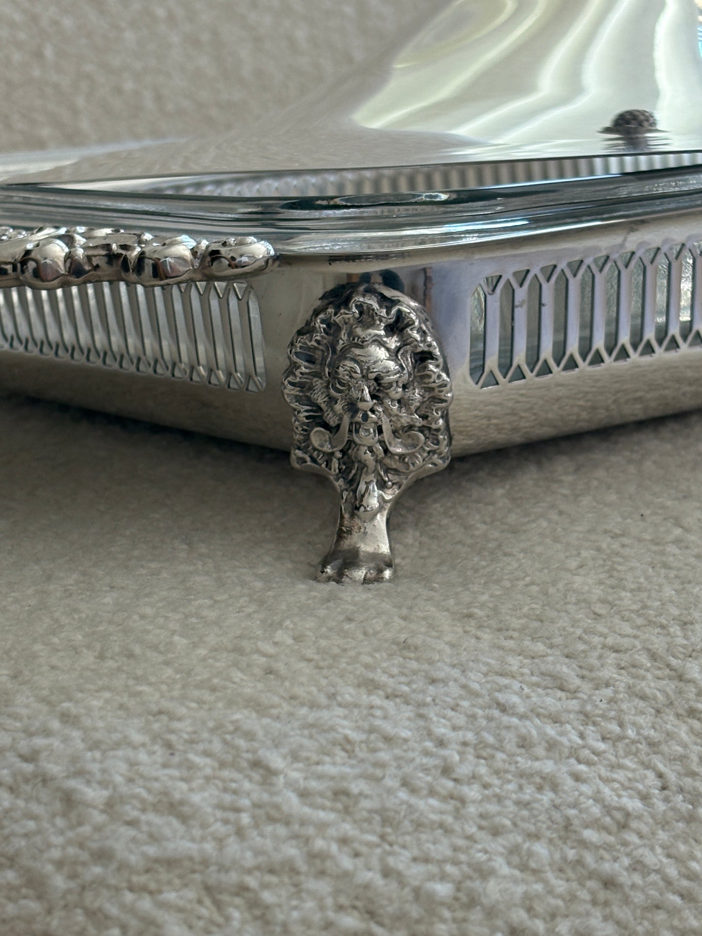 English Silver Plated Lidded Casserole Serving Dish | Collectors Gene