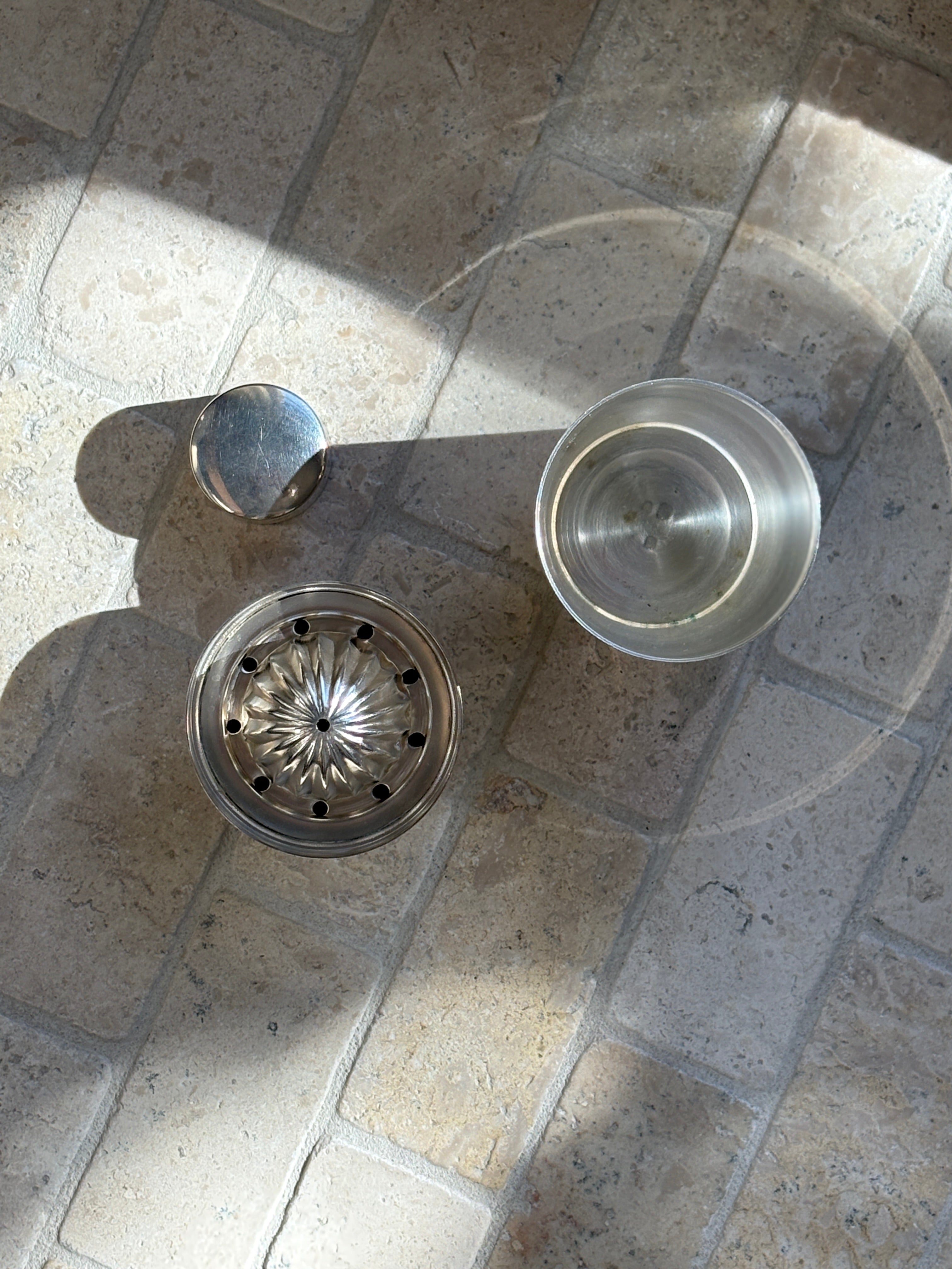 French Art Deco Mini Cocktail Shaker with Built-In Juicer | Collectors Gene