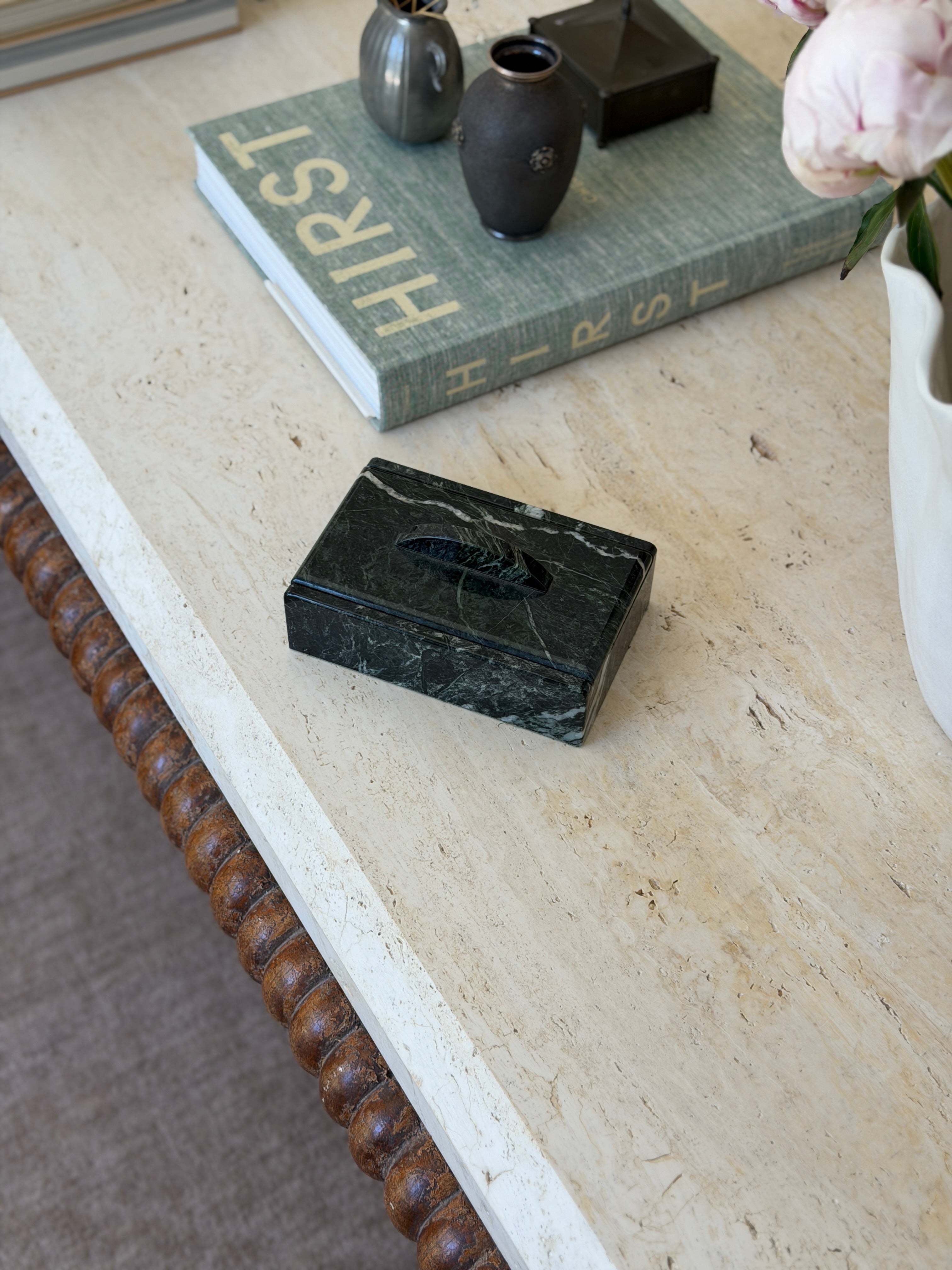 Green Marble Rectangular Lidded Box | Collectors Gene