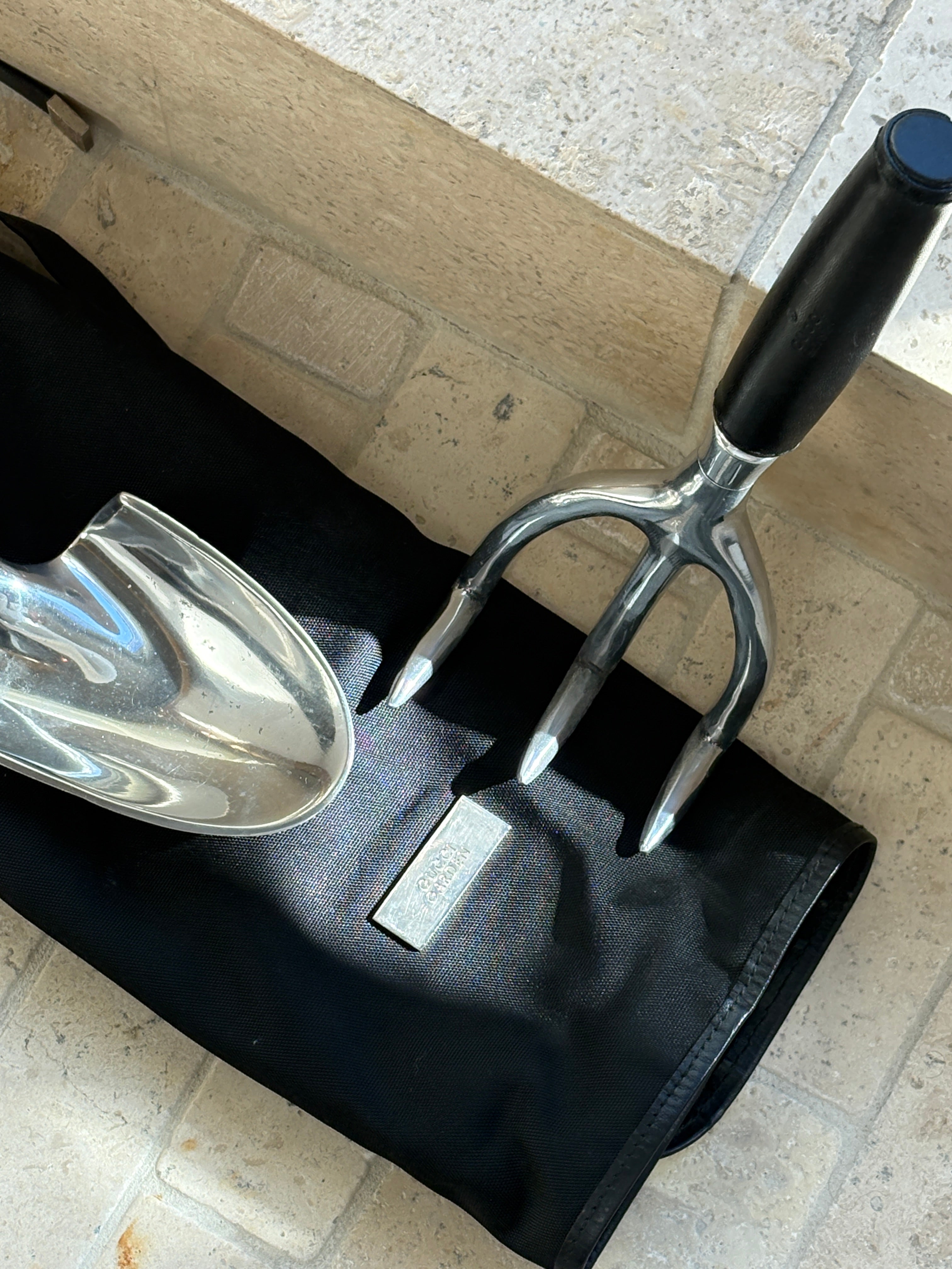 Gucci Garden Leather Cultivator & Trowel Tools Set with Travel Bag | Collectors Gene