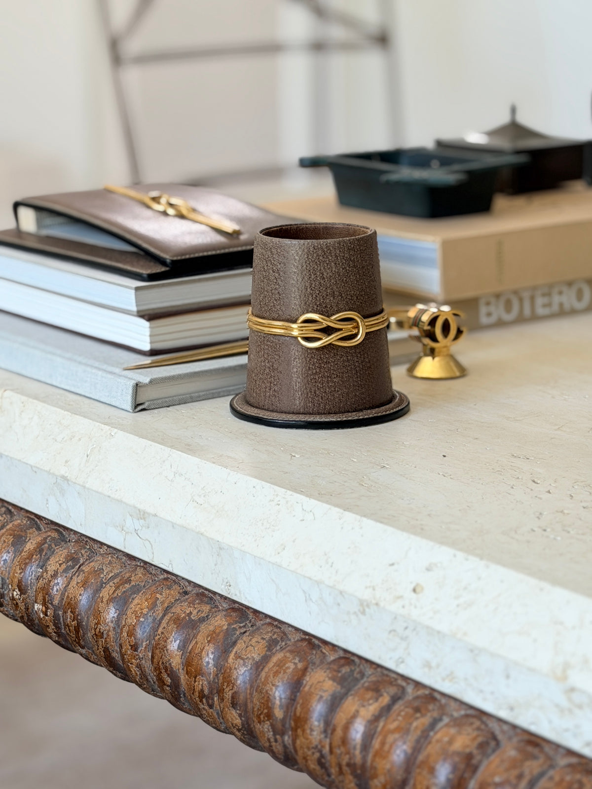 Gucci Leather Desk Cup | Collectors Gene