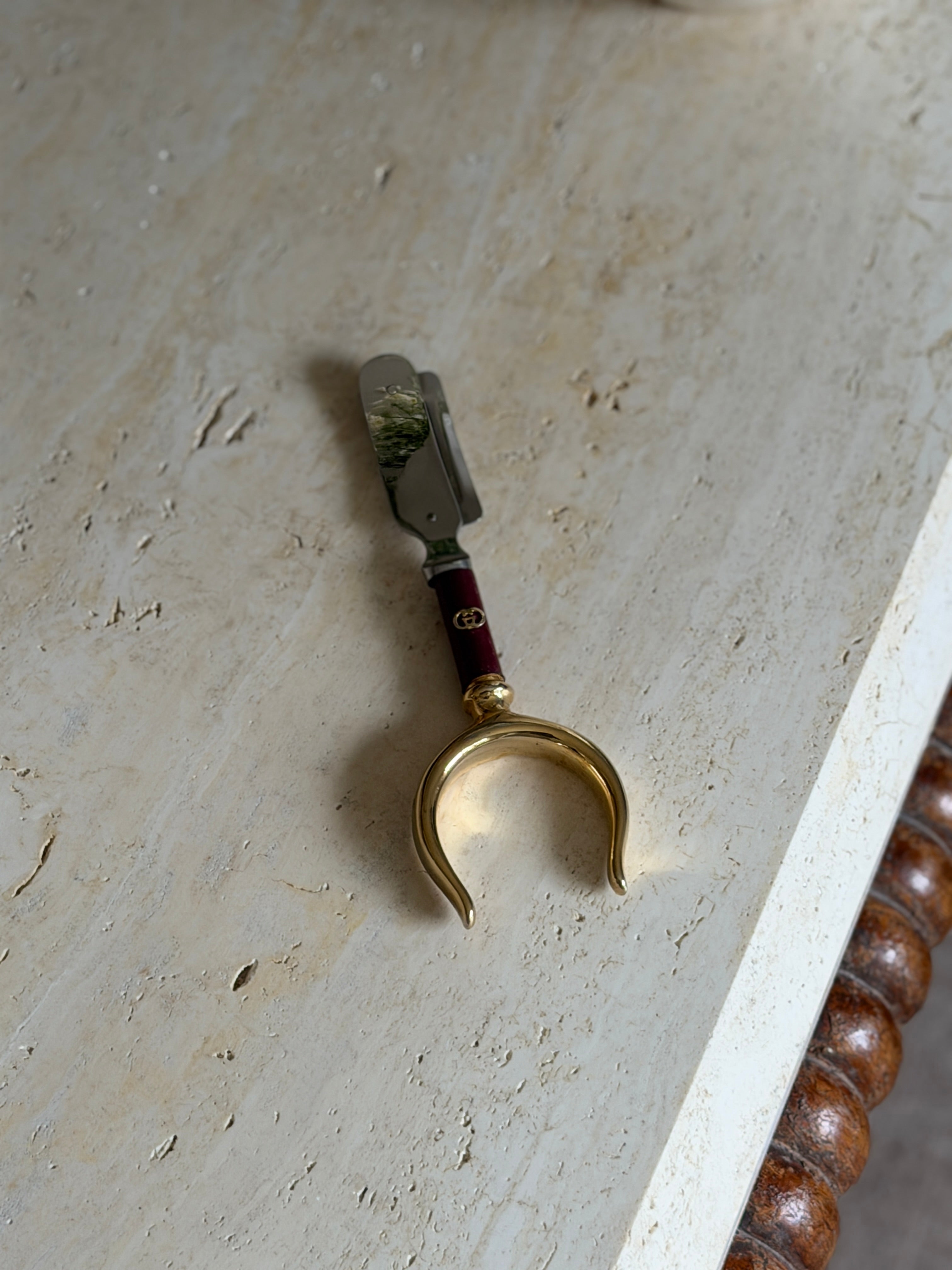 Gucci Red Gold Cheese Truffle Shaver - Italy c.1970 | Collectors Gene