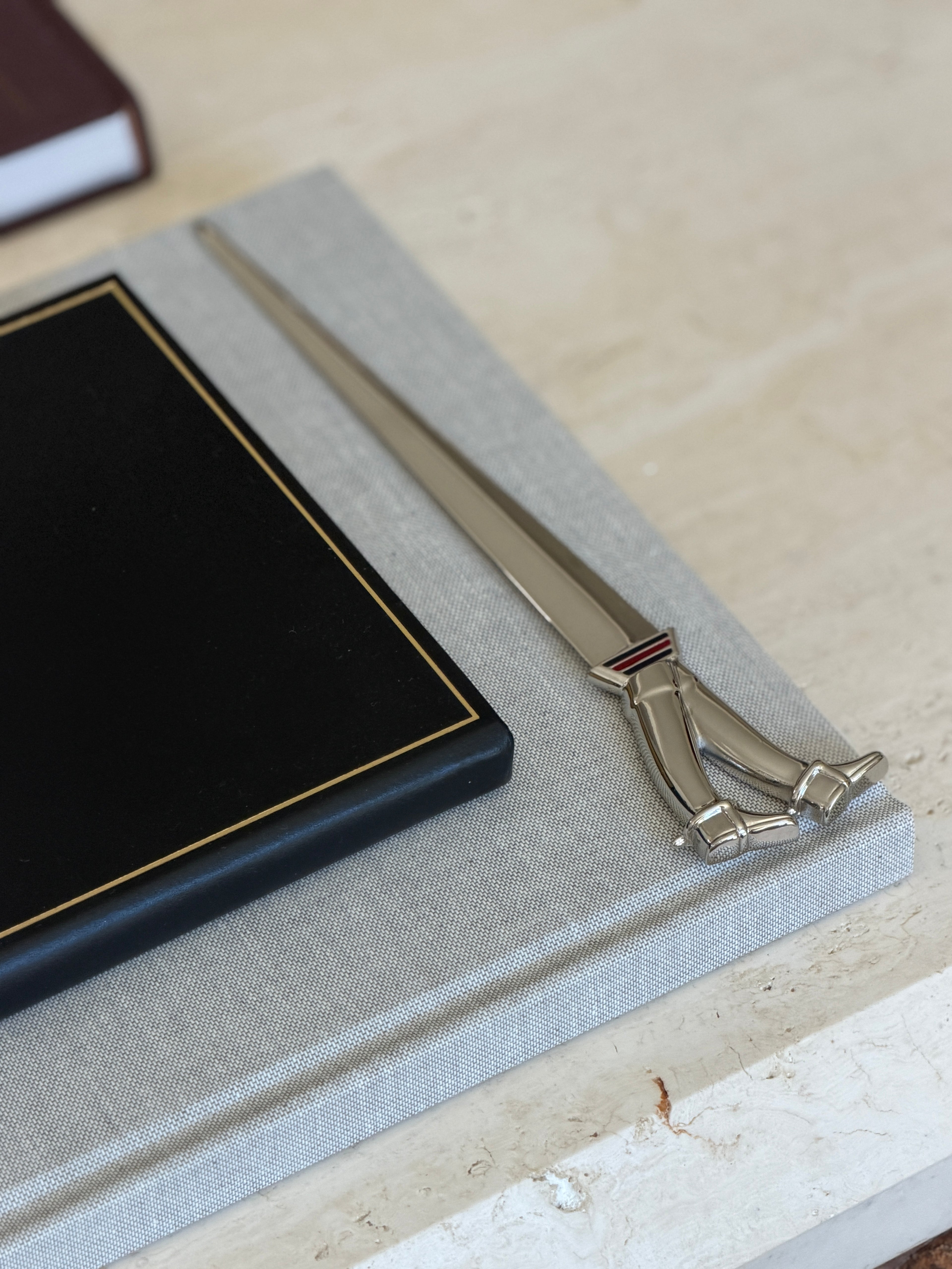 Gucci Riding Boot Letter Opener with Enamel Stripes – Made in Italy