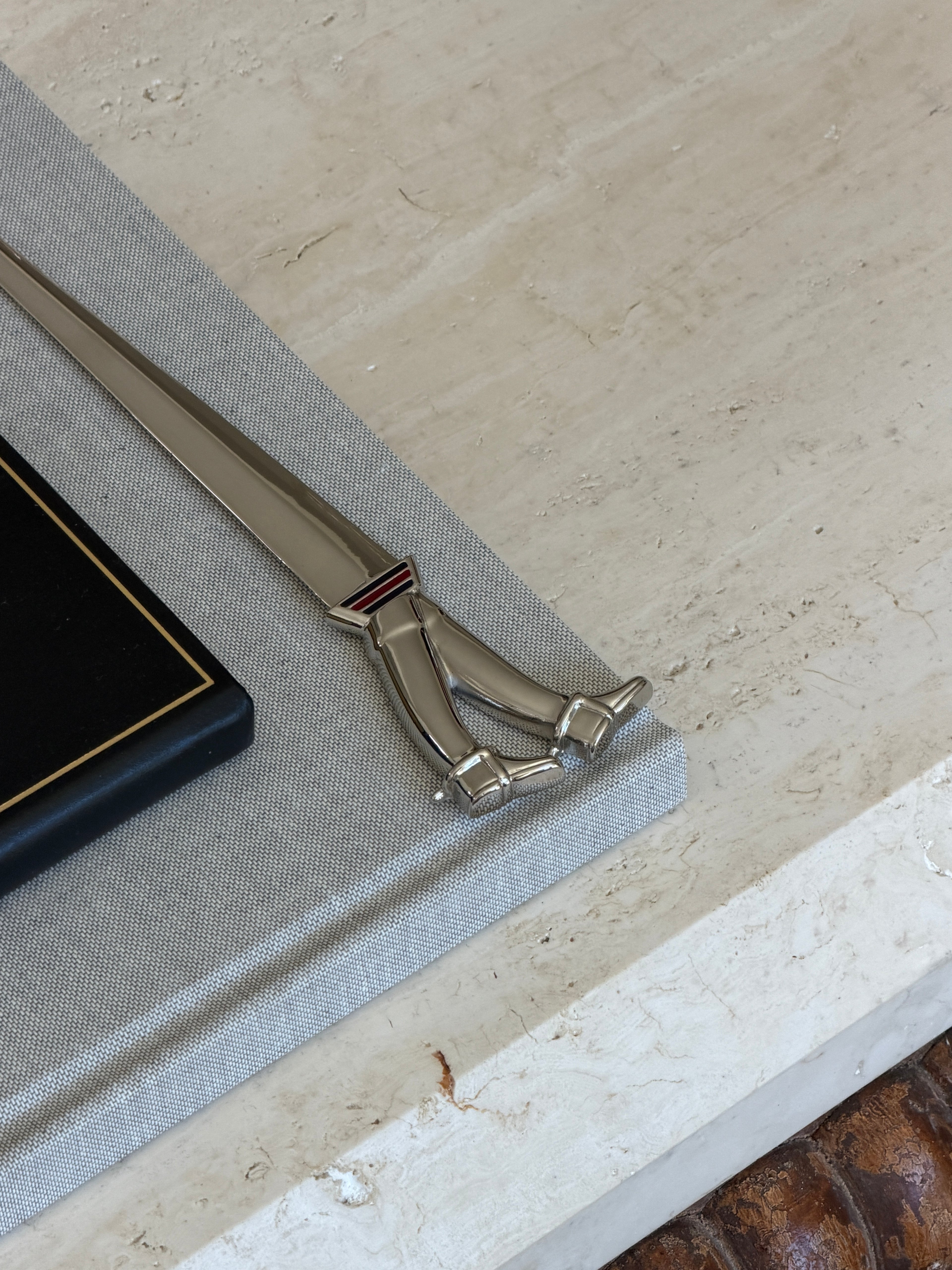 Gucci Riding Boot Letter Opener with Enamel Stripes – Made in Italy