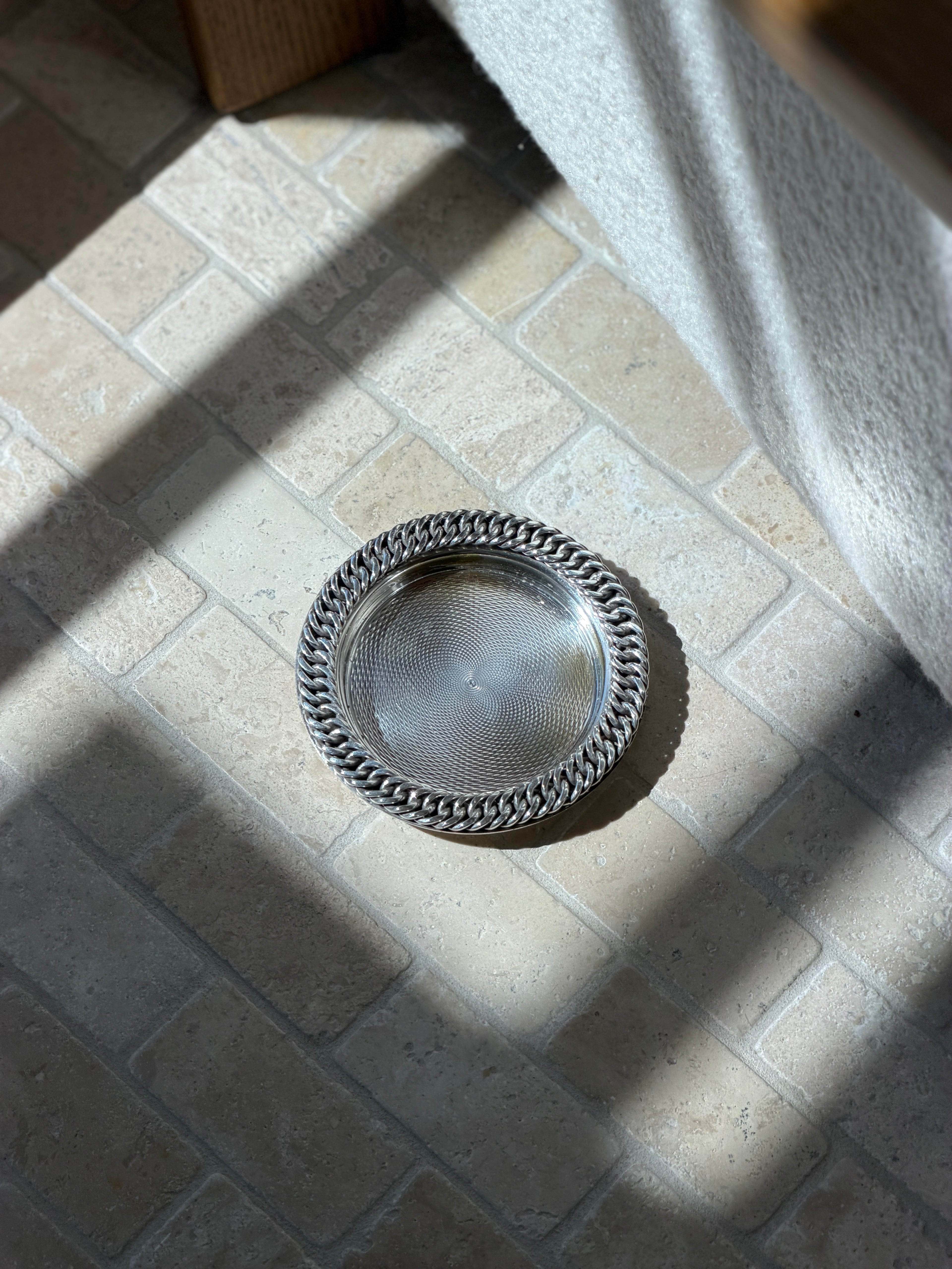 Hermes Chainlink Guilloche Bottle Coaster | Collectors Gene