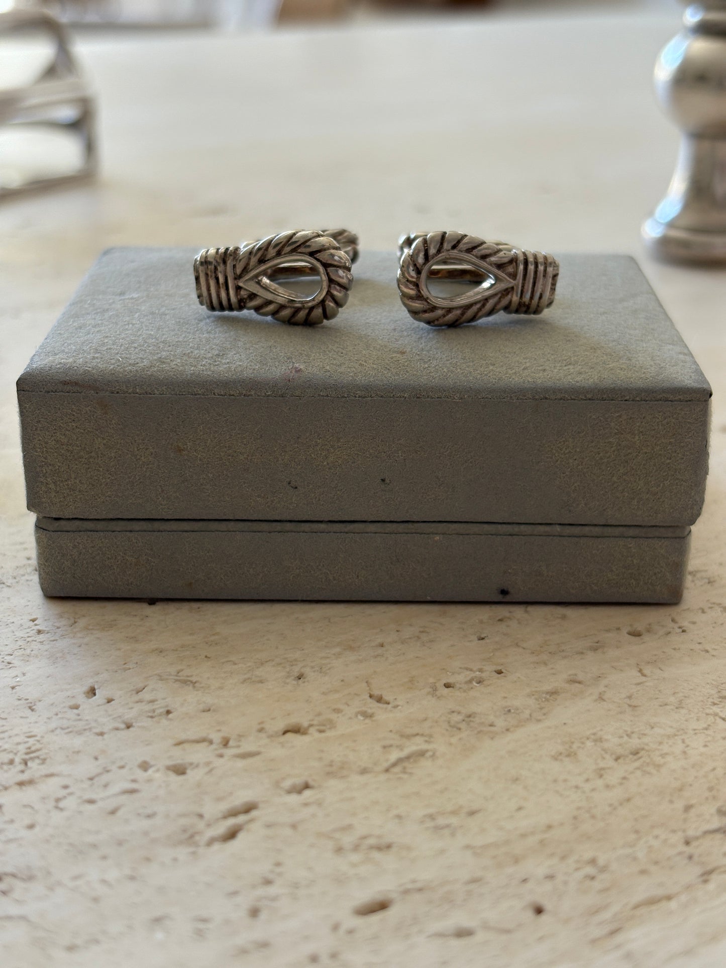 Hermès Cufflinks with Original Box | Collectors Gene Vintage Finds
