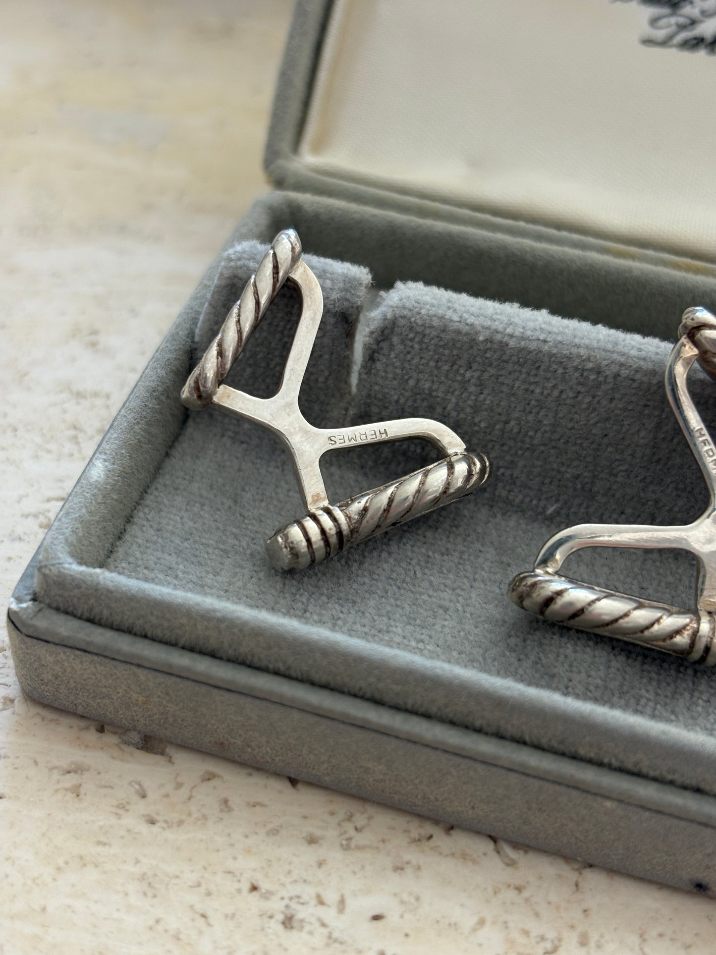Hermès Cufflinks with Original Box | Collectors Gene Vintage Finds