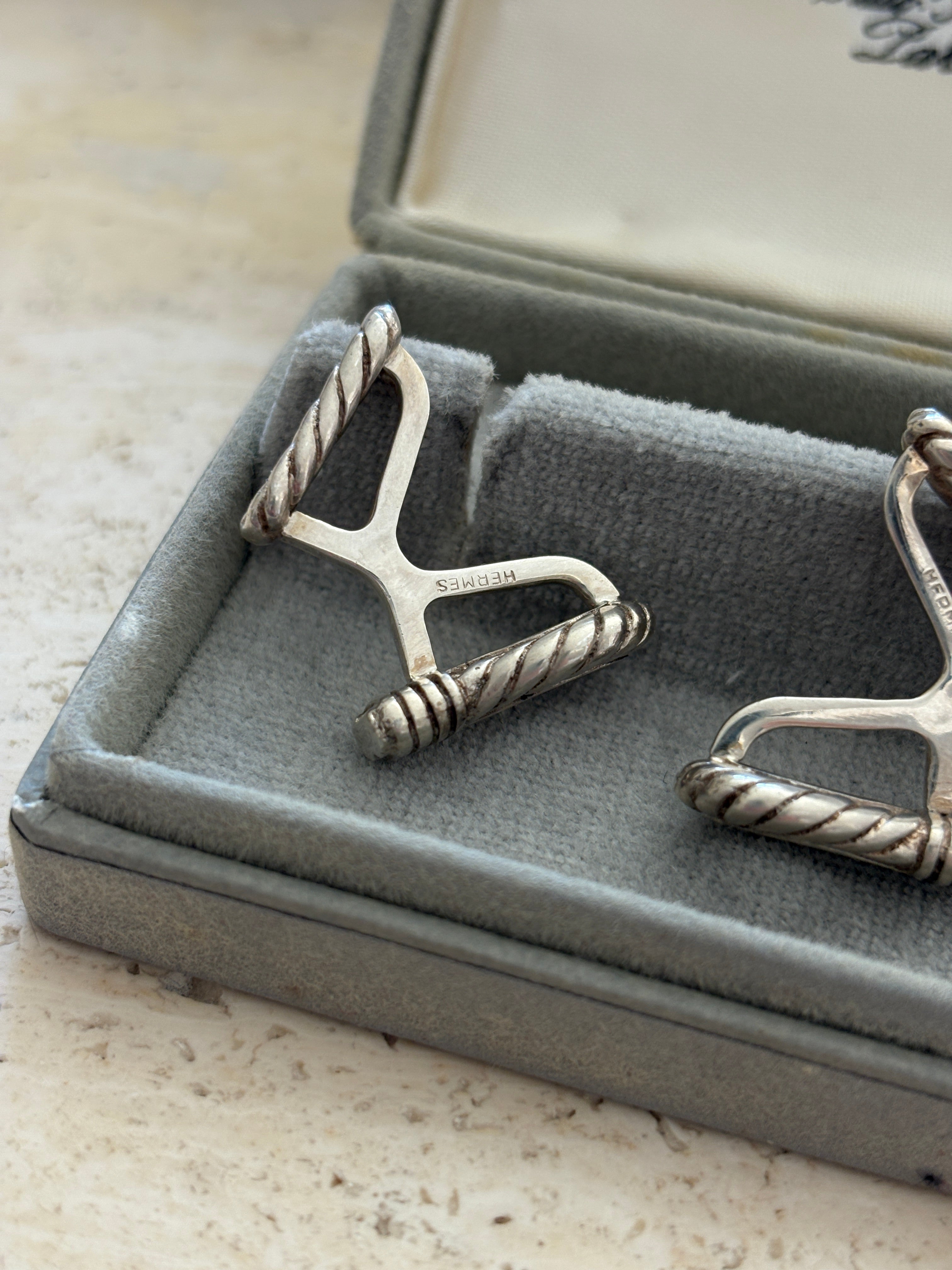 Hermès Cufflinks with Original Box | Collectors Gene Vintage Finds