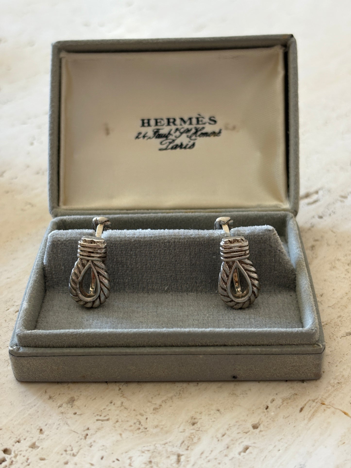 Hermès Cufflinks with Original Box | Collectors Gene Vintage Finds