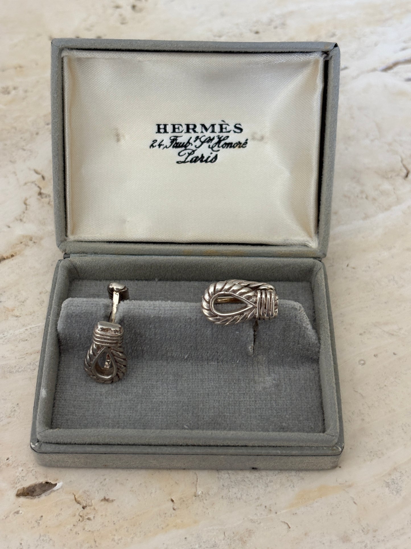 Hermès Cufflinks with Original Box | Collectors Gene Vintage Finds