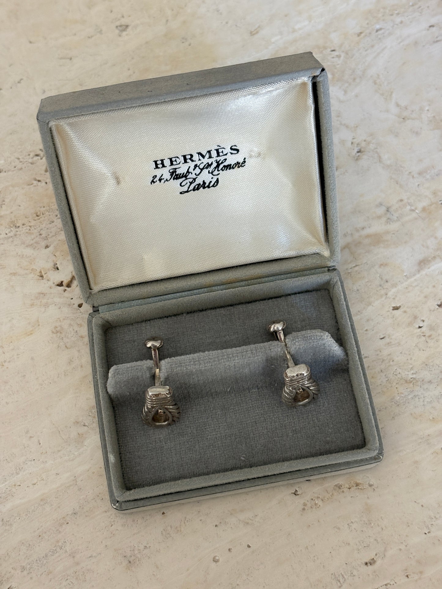 Hermès Cufflinks with Original Box | Collectors Gene Vintage Finds