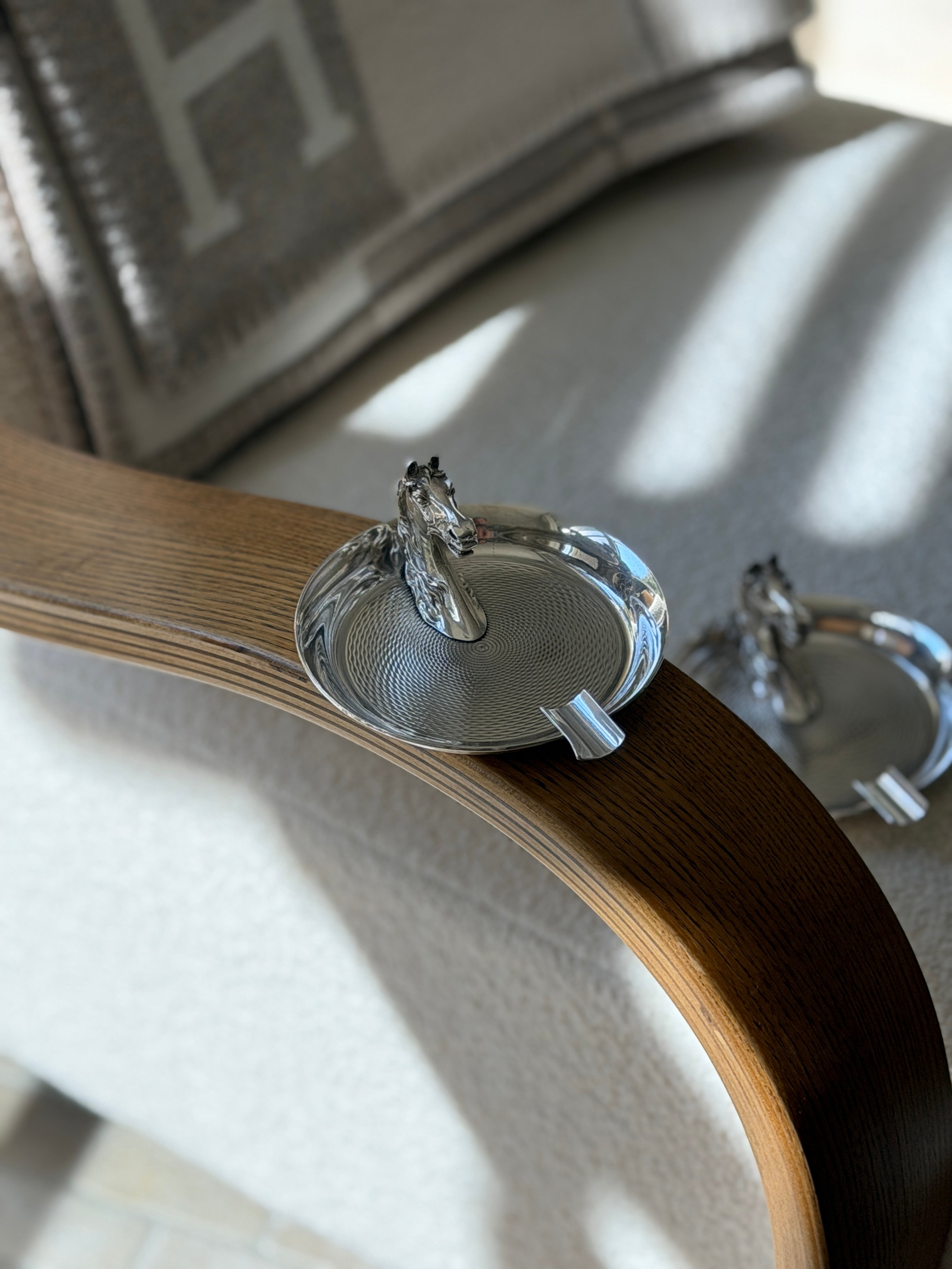 Hermes Horse Head Guilloche Ashtray | Collectors Gene