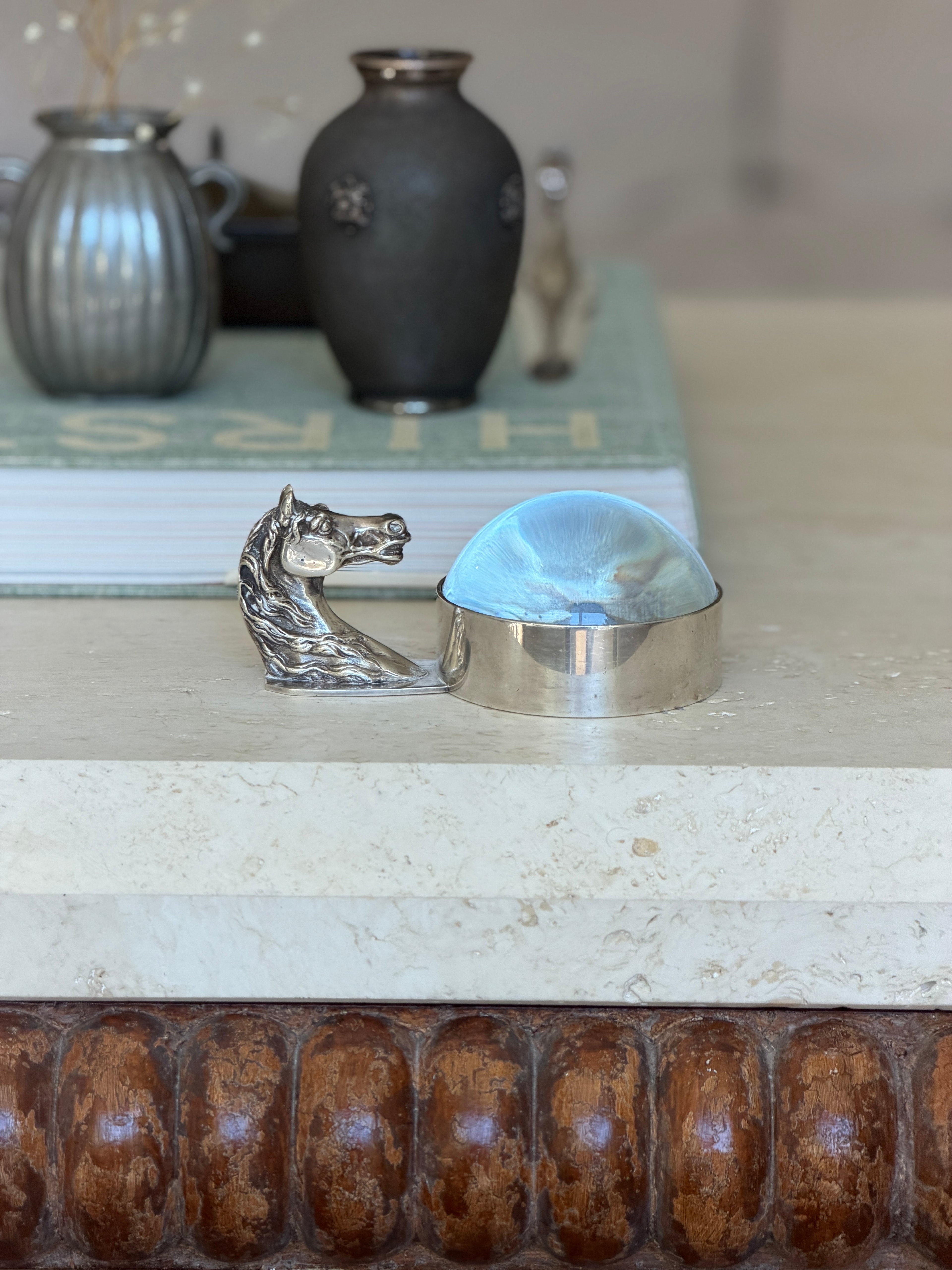 Hermes Horse Head Magnifying Glass - France c.1960 | Collectors Gene