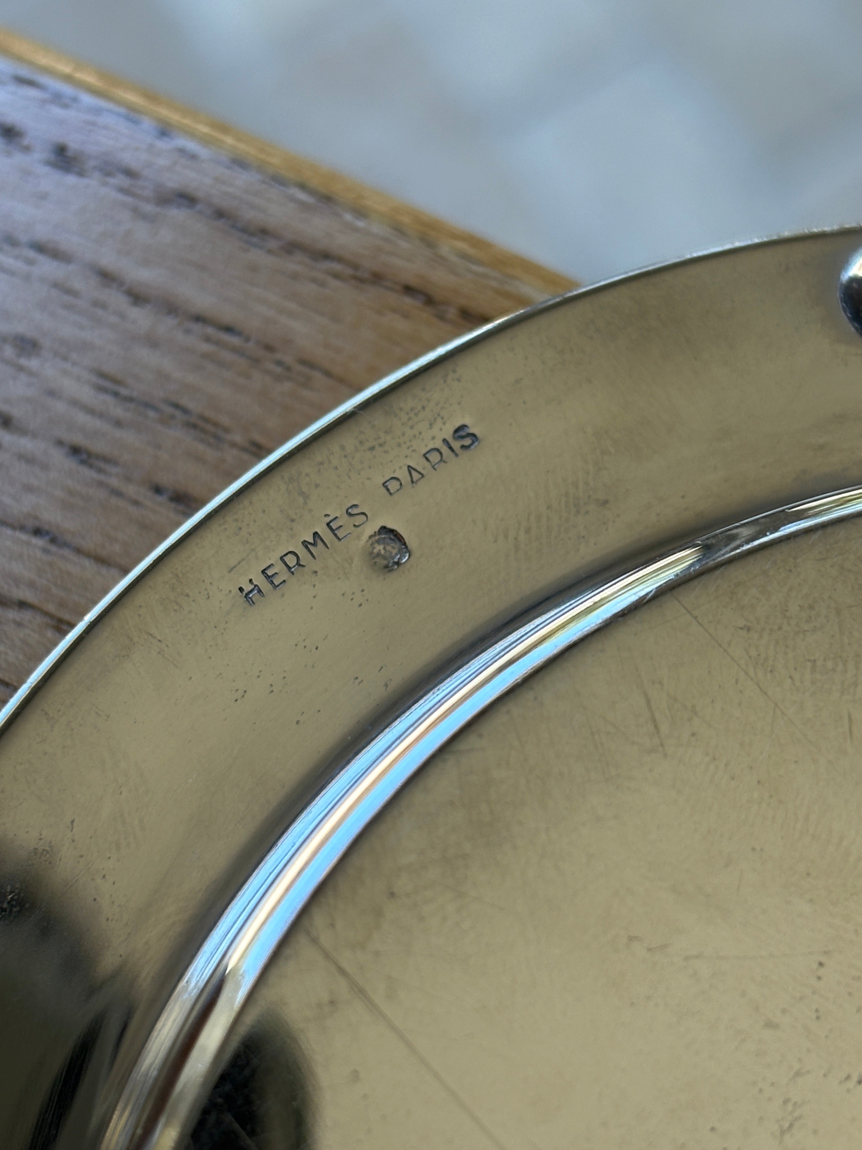 Hermès Horseshoe Bottle Coaster with Guilloché Center | Collectors Gene