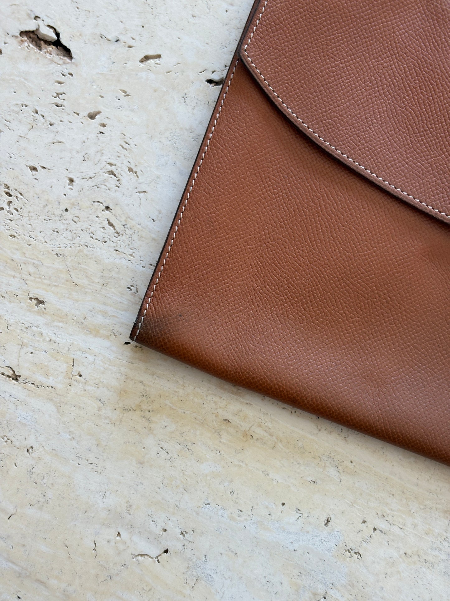 Hermès Rio Pochette Epsom Leather Clutch | Collectors Gene Vintage Shop