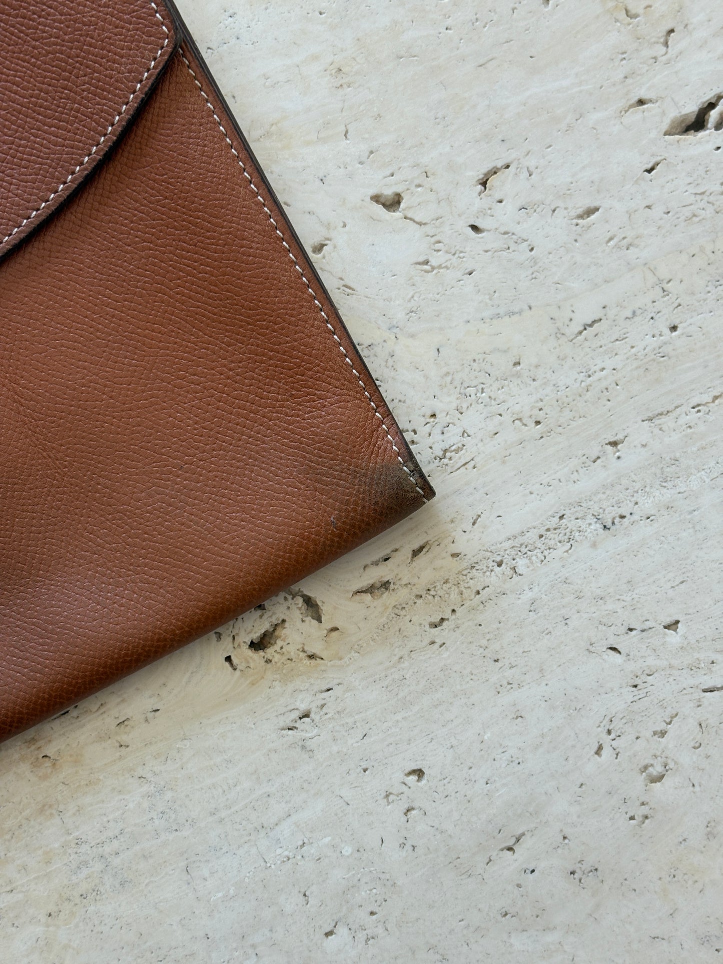 Hermès Rio Pochette Epsom Leather Clutch | Collectors Gene Vintage Shop
